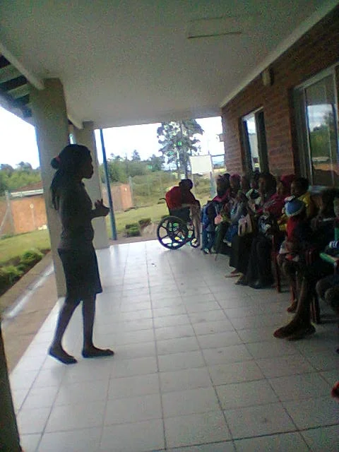 The team were then able to support the new and expectant mothers as they receive healthcare at the local clinic.