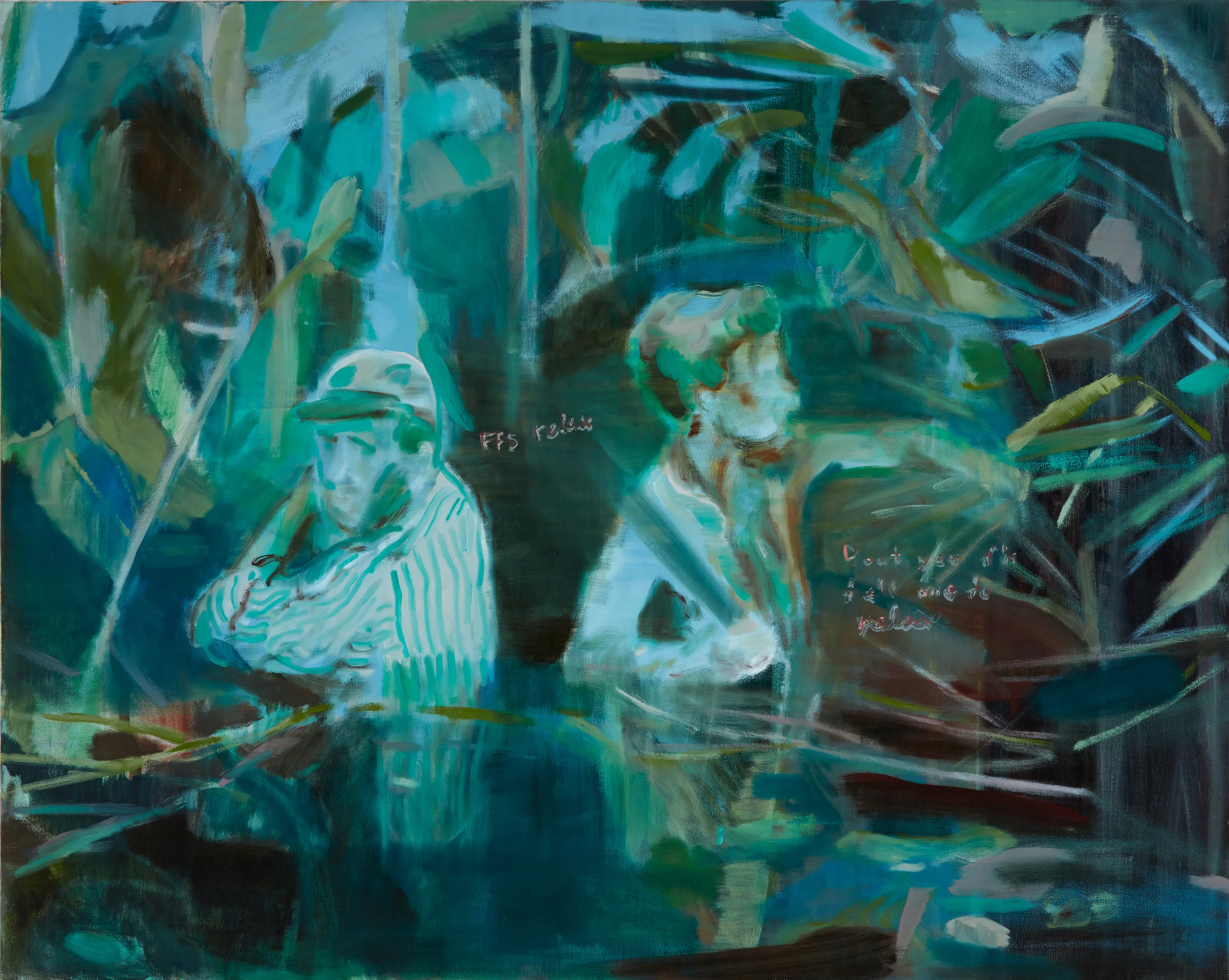 FFS Relax , oil on canvas, 122 x 153cm, 2015