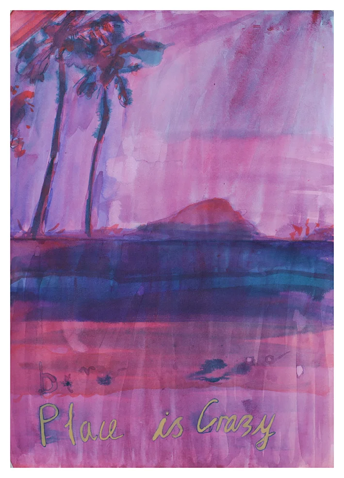 Untitled II , watercolour, gouache and ink, 40 x 28cm, 2015