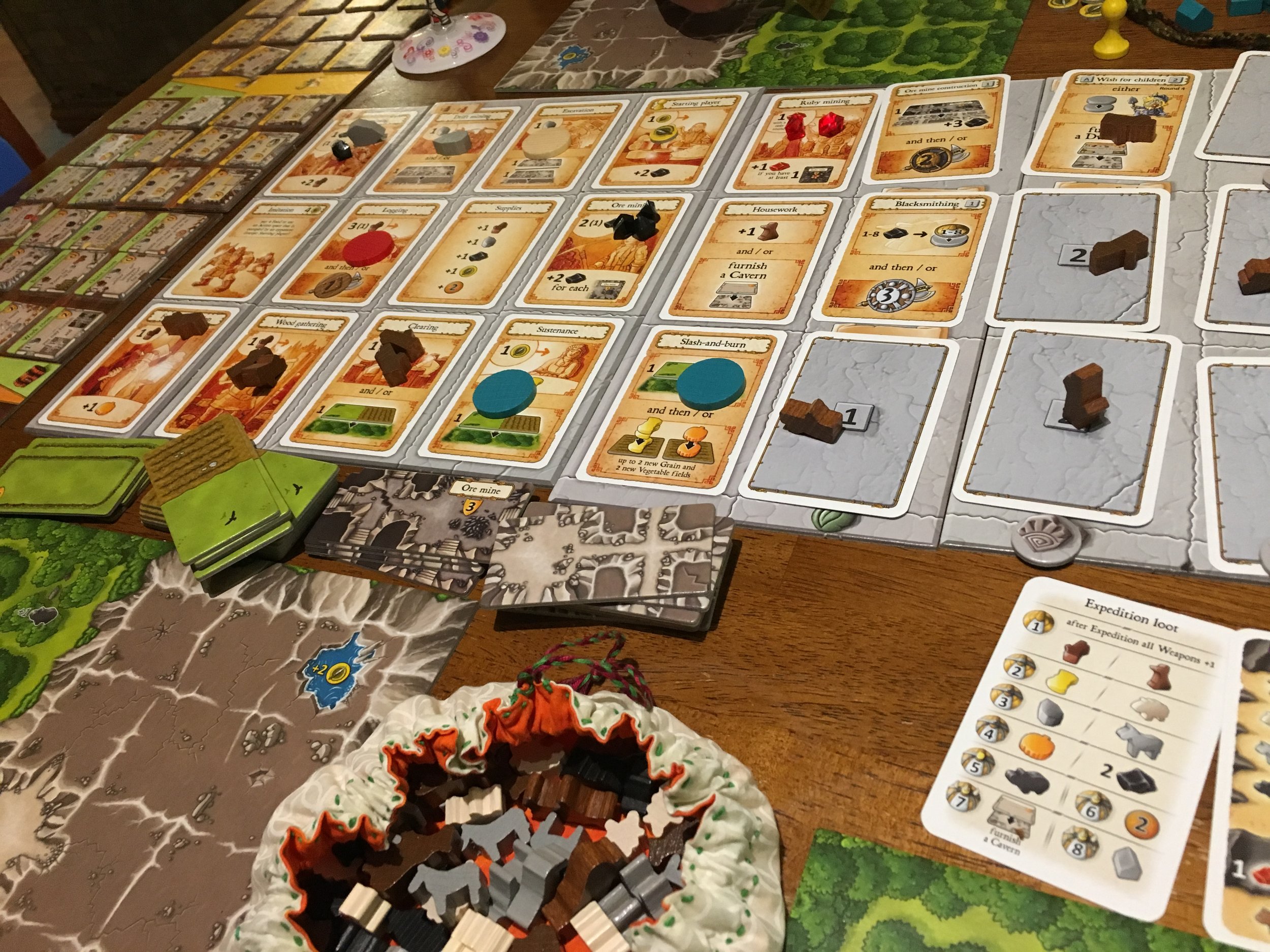 Caverna looms large on the table.