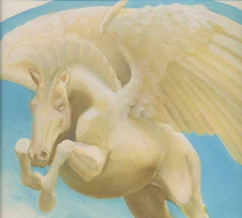 Work in Progress; The beginnings of a Mesa Pegasus and Nightmare combination piece.