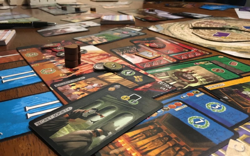 While the game feels intuitive as you play more, 7 Wonders can feel like a lot to manage for an inexperienced player, a feeling intensifies exponentially as you add more expansions as shown above. Bottom line, learn from someone else, and start people on the base game alone and you'll be in great shape!