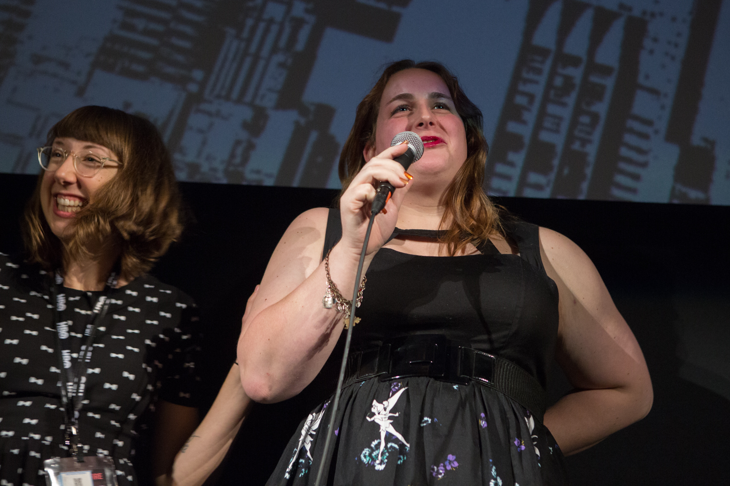 Director Julie Sokolow and Subject Brooke Guinan speak at DOC NYC.