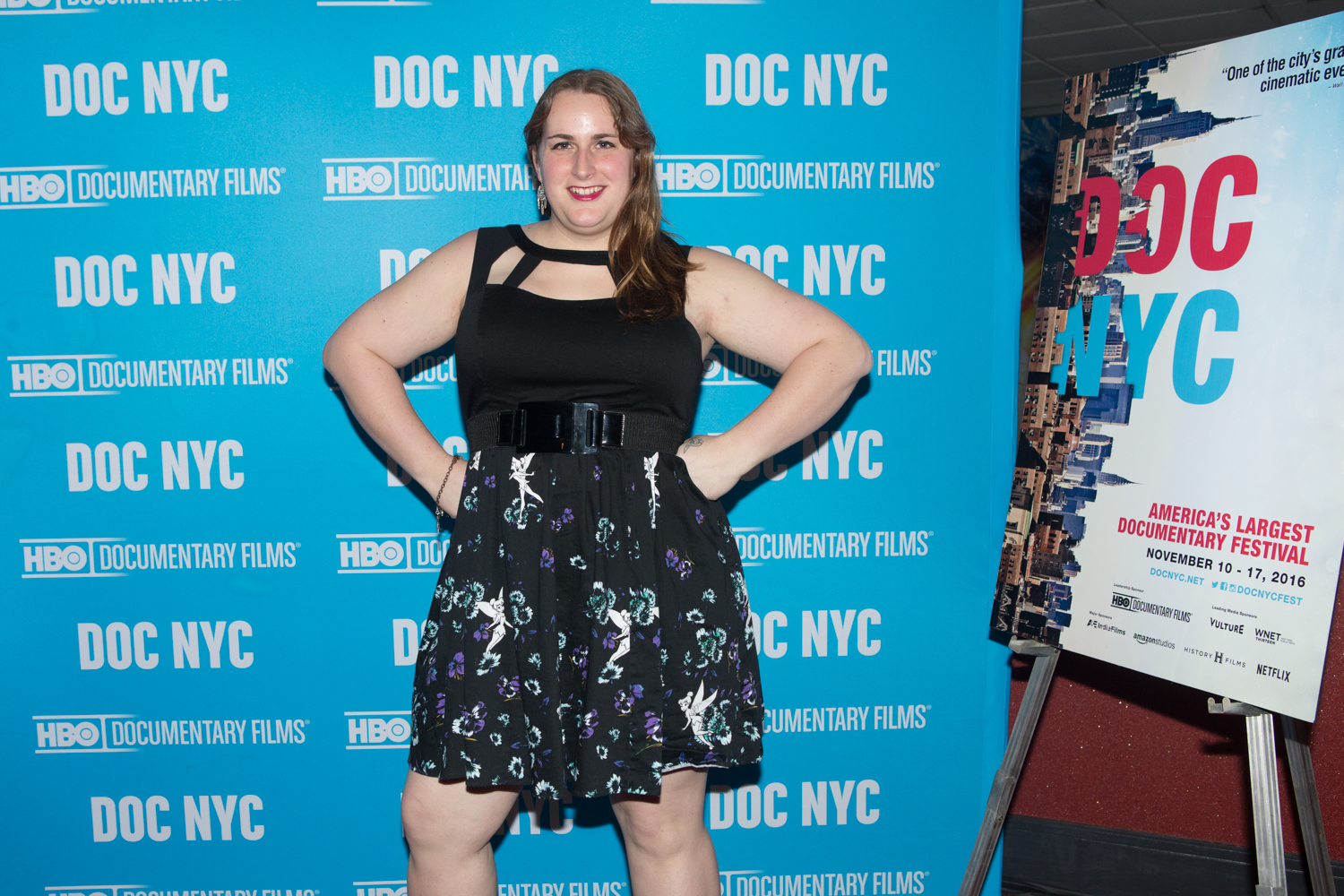 Brooke Guinan at DOC NYC for the world premiere of Woman on Fire.