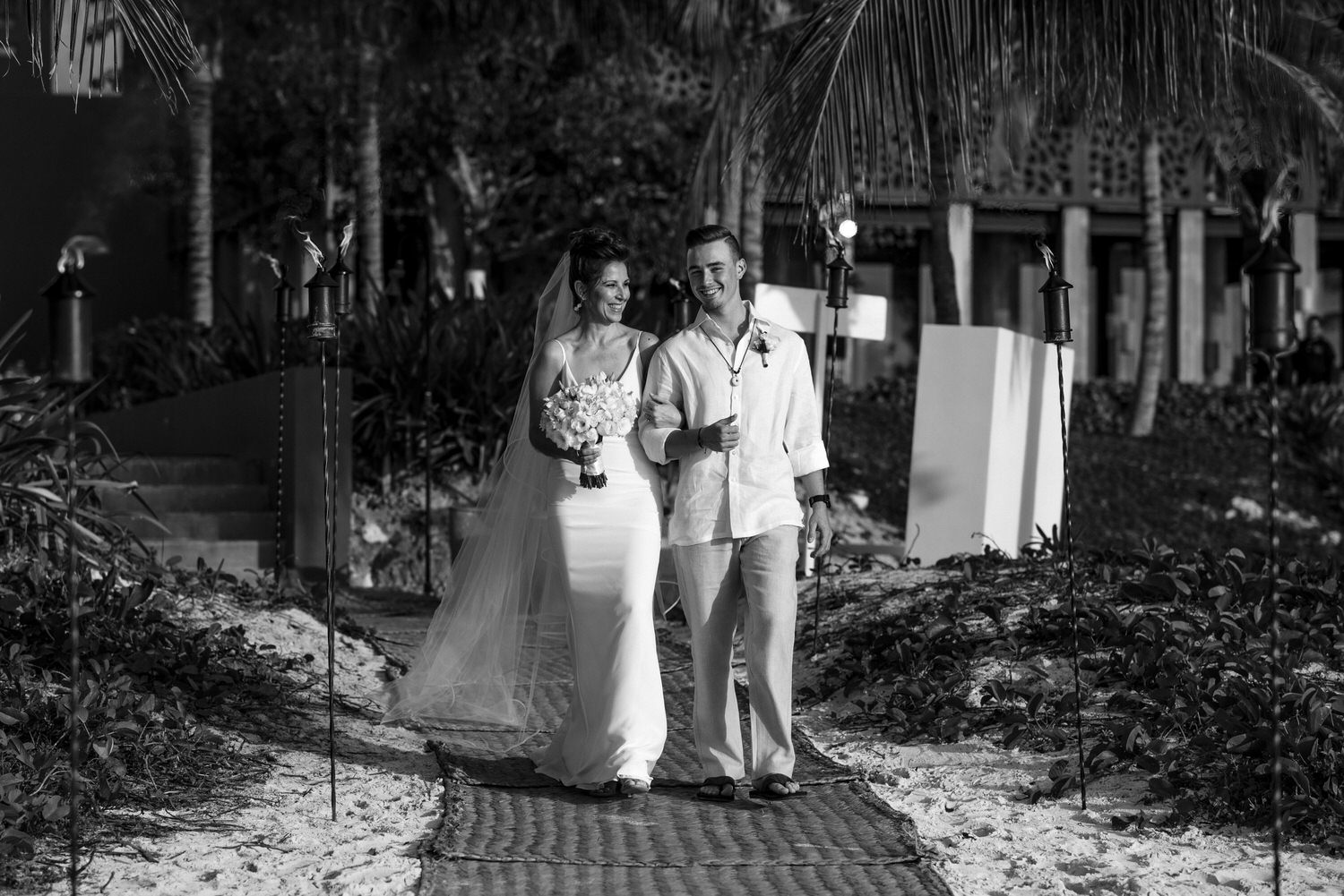 bride entrance nizuc cancun
