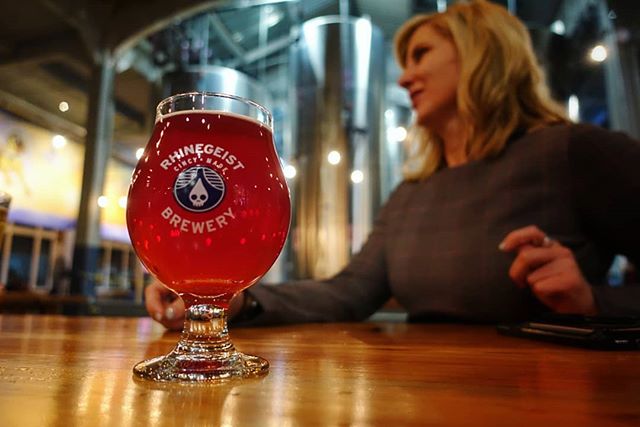 While on our road trip we made a few stops to visit some places we hadn't been in a while. Rhinegeist is in the OTR district of Cincinnati Ohio. Beers are good but the space is super impressive. It's actually the old Moerlein Brewing building which t