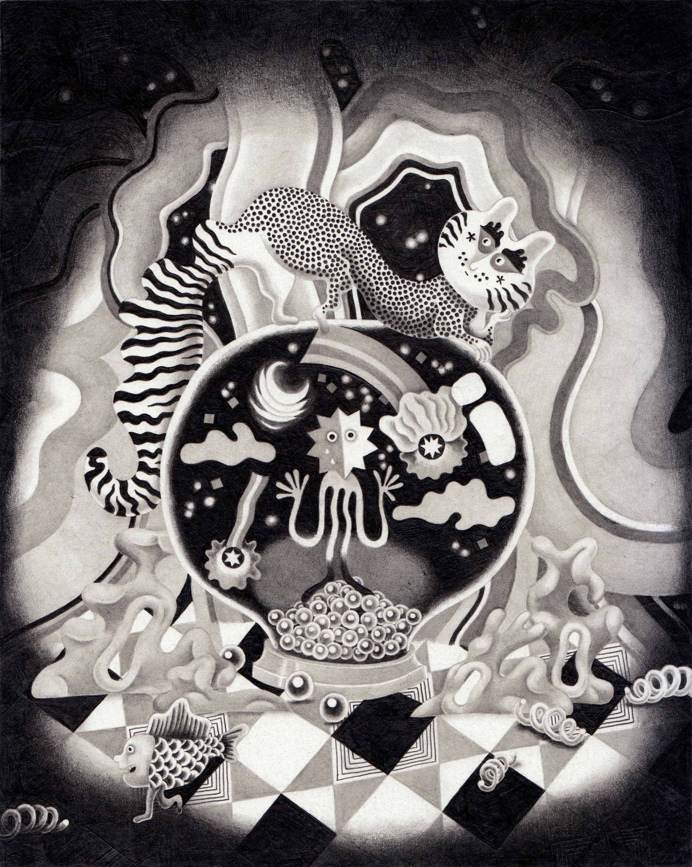 Little Sun In A Snow Globe Cat Warmer - Daria Tessler