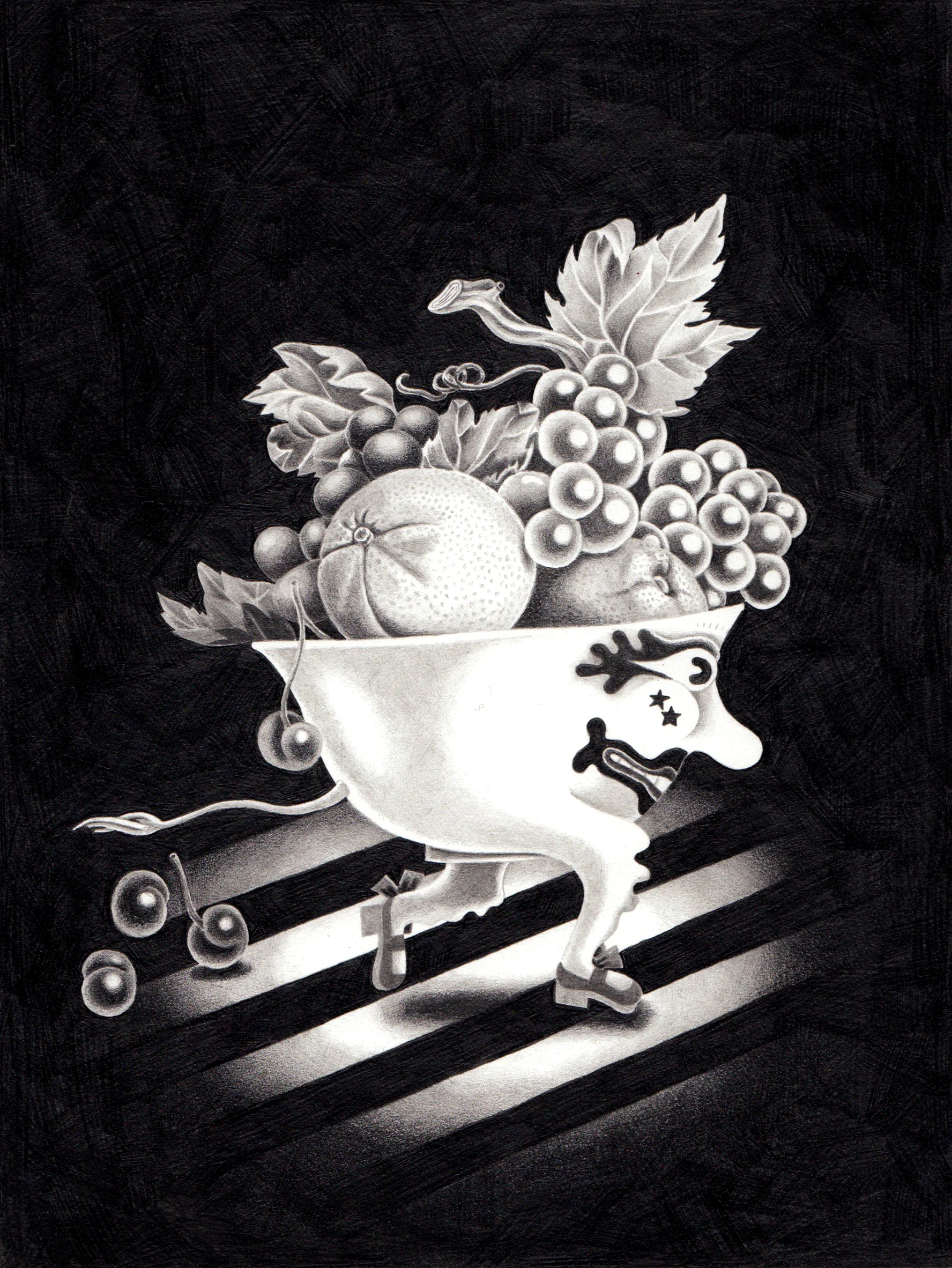 Fruit Running Late - Daria Tessler