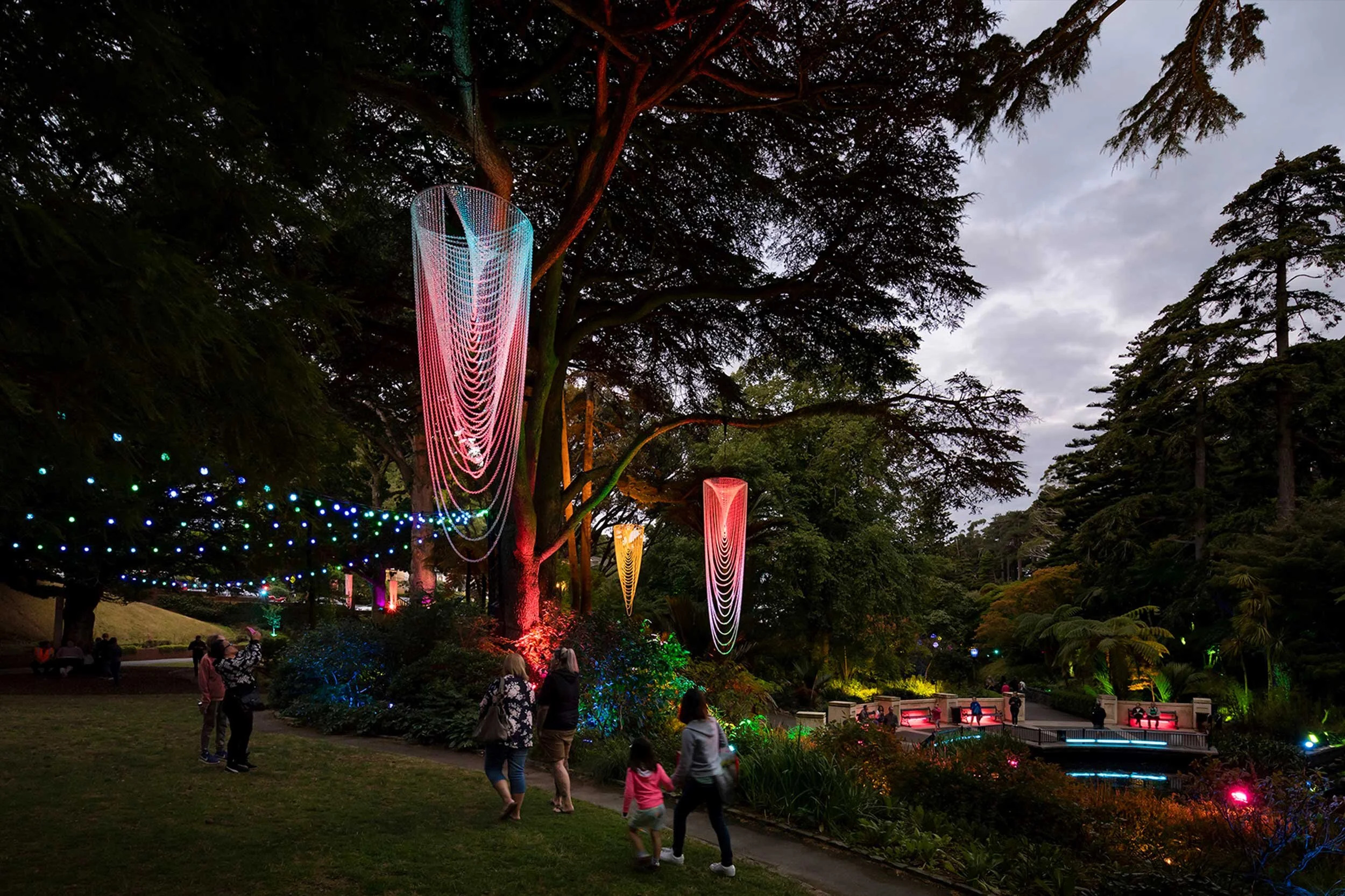 Chandelier Lighting Feature for Gardens Magic