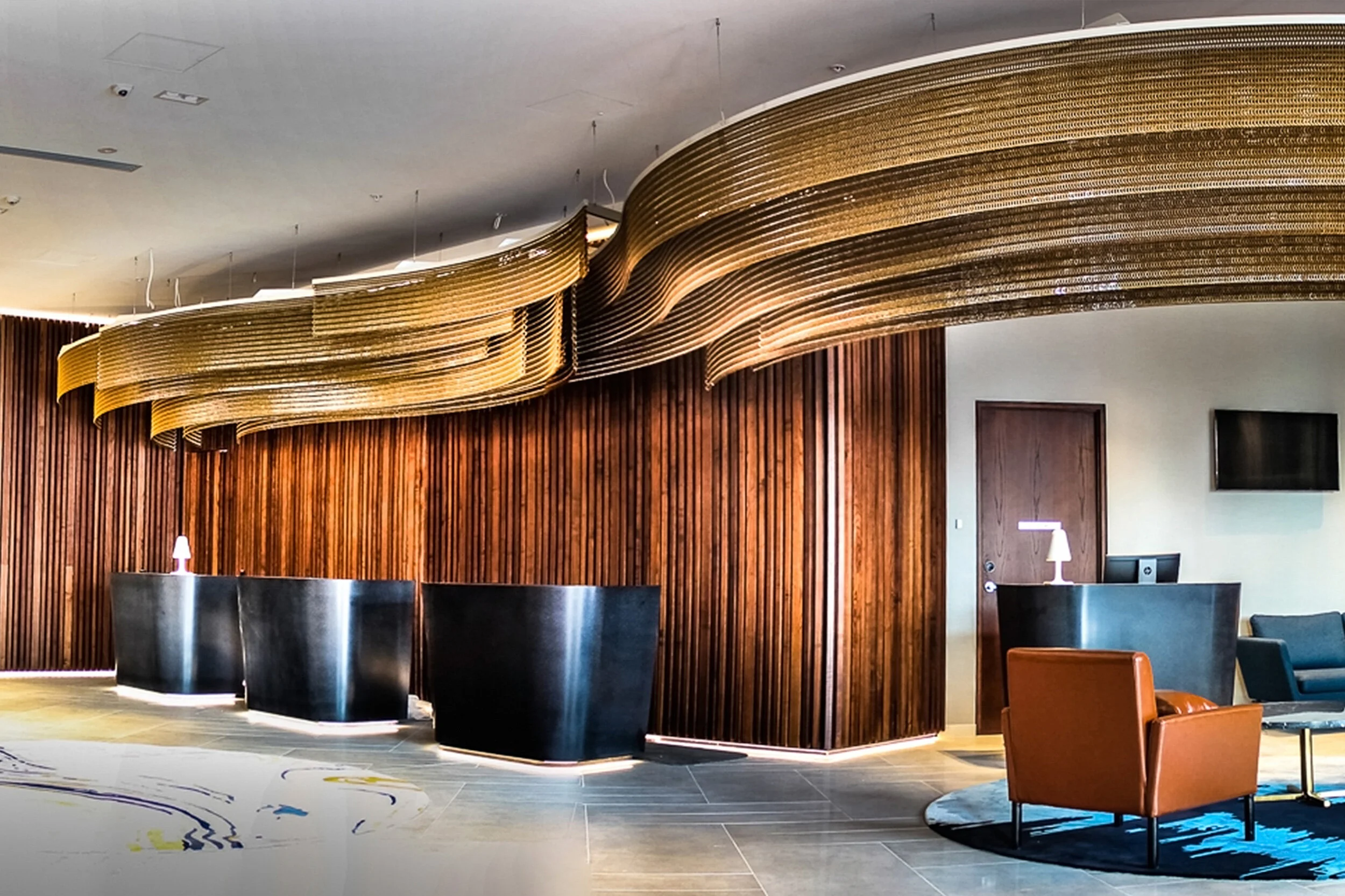 Sculptural Hotel Ceiling Feature