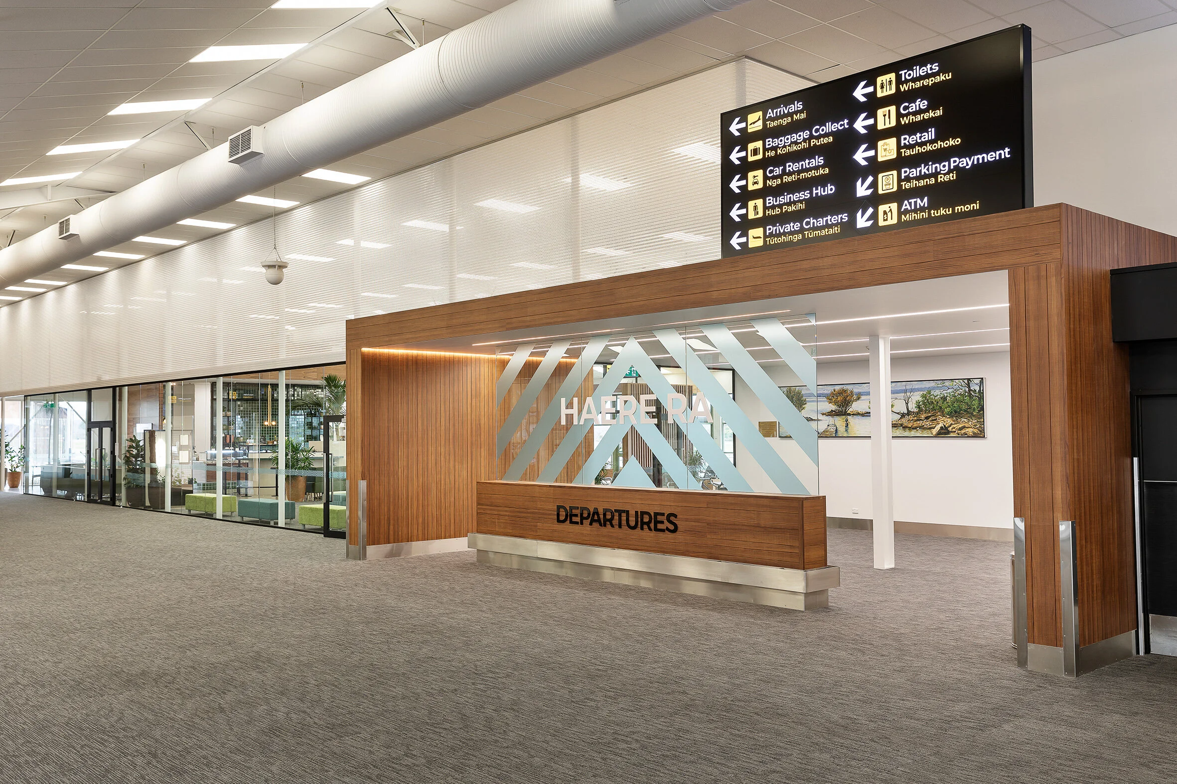 Light, Airy & Functional Screening for Rotorua Airport