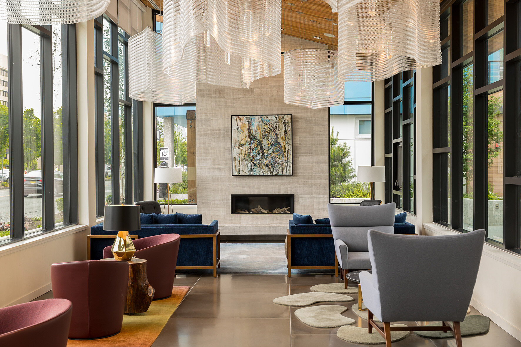 Luxurious Ceiling Feature for One Lakefront Apartments