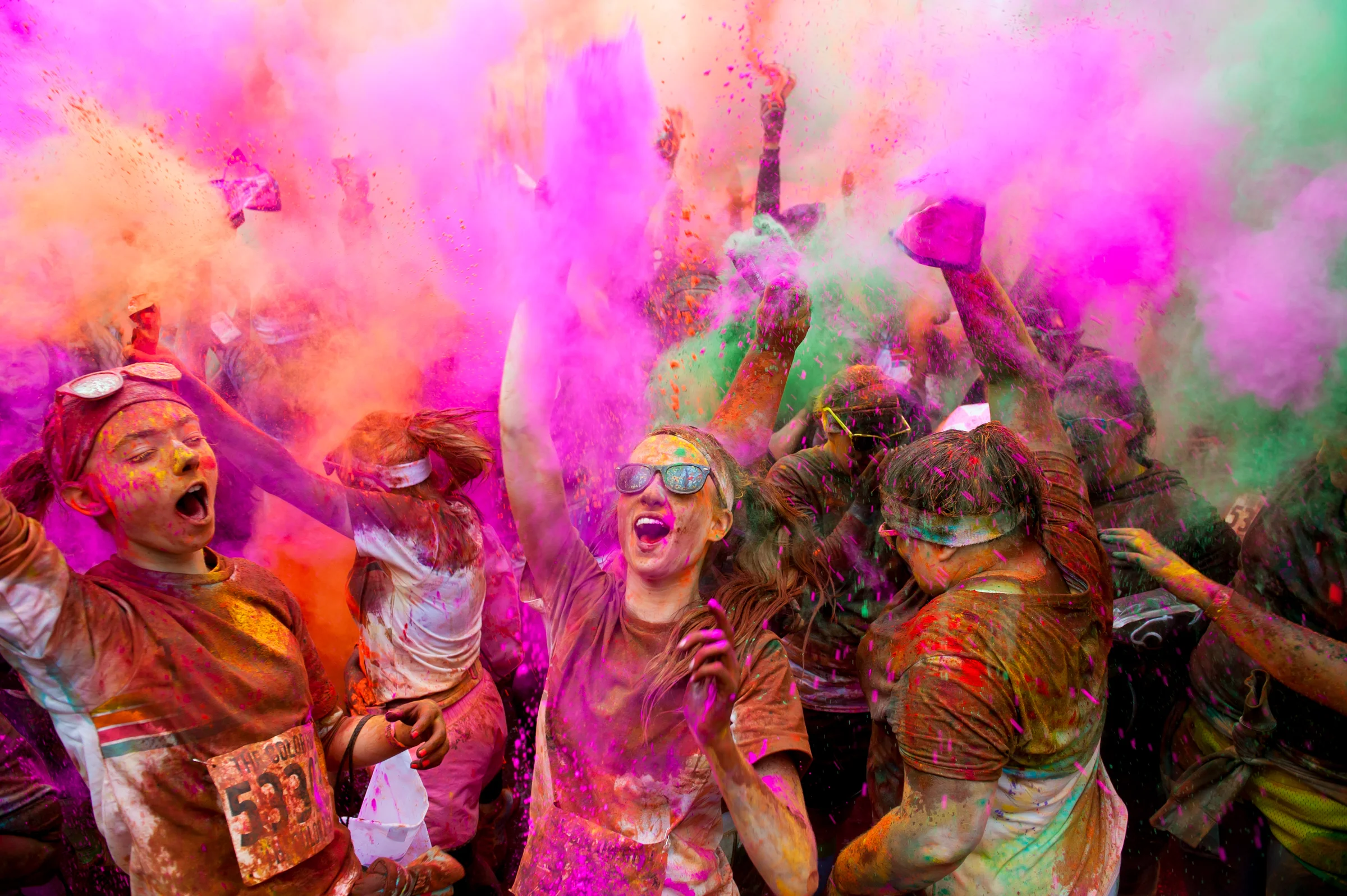 The Color Run in downtown St. Louis