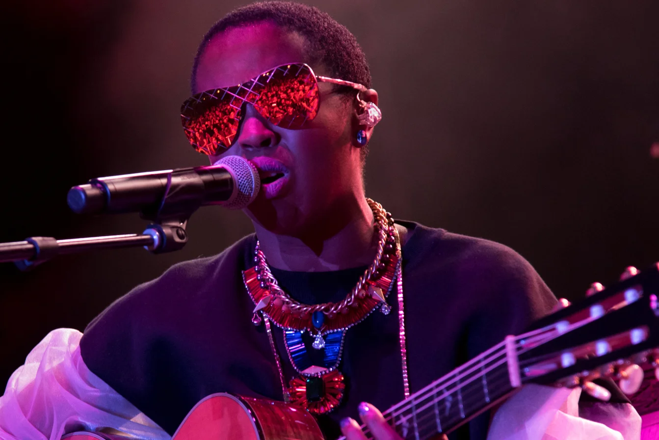 Ms. Lauryn Hill performs at LouFest in Forest Park