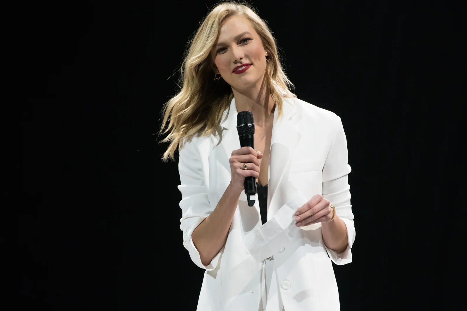Karlie Kloss introduces her new fashion line for Express with a fashion show at the Pageant in her hometown of St. Louis