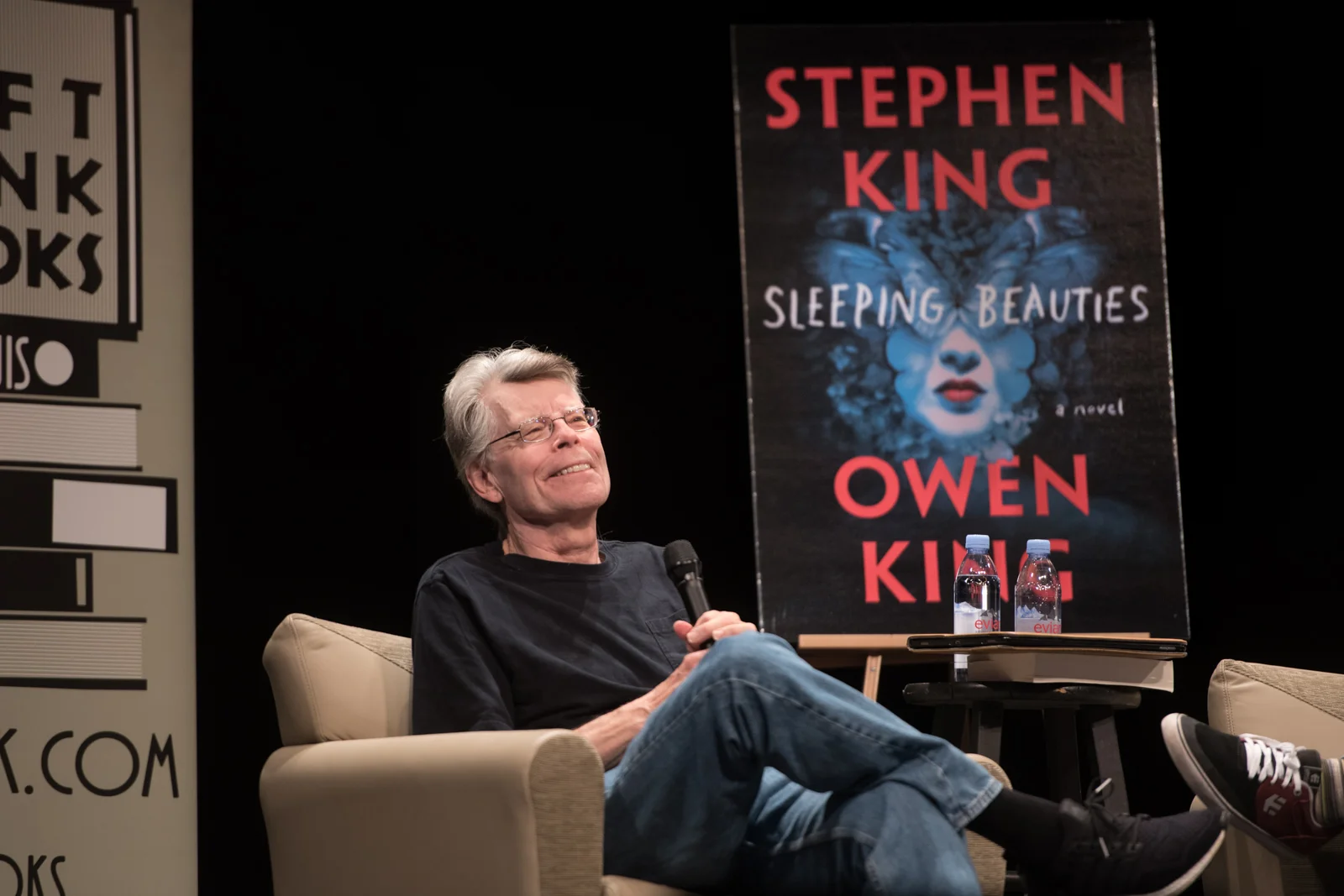 Author Stephen King discusses his new book "Sleeping Beauties" at Lindenwood University