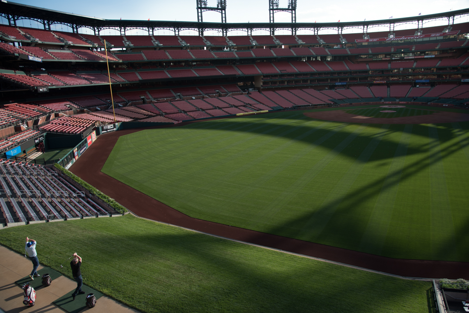 The Four Seasons Hotel St. Louis hosts a golf event at Busch Stadium