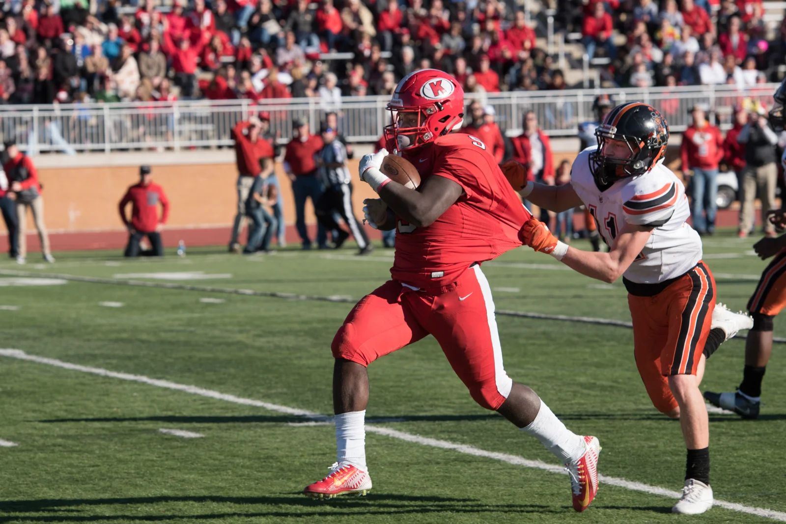 Kirkwood Pioneers vs. Webster Groves Statesmen in the annual Turkey Day game at Kirkwood High School