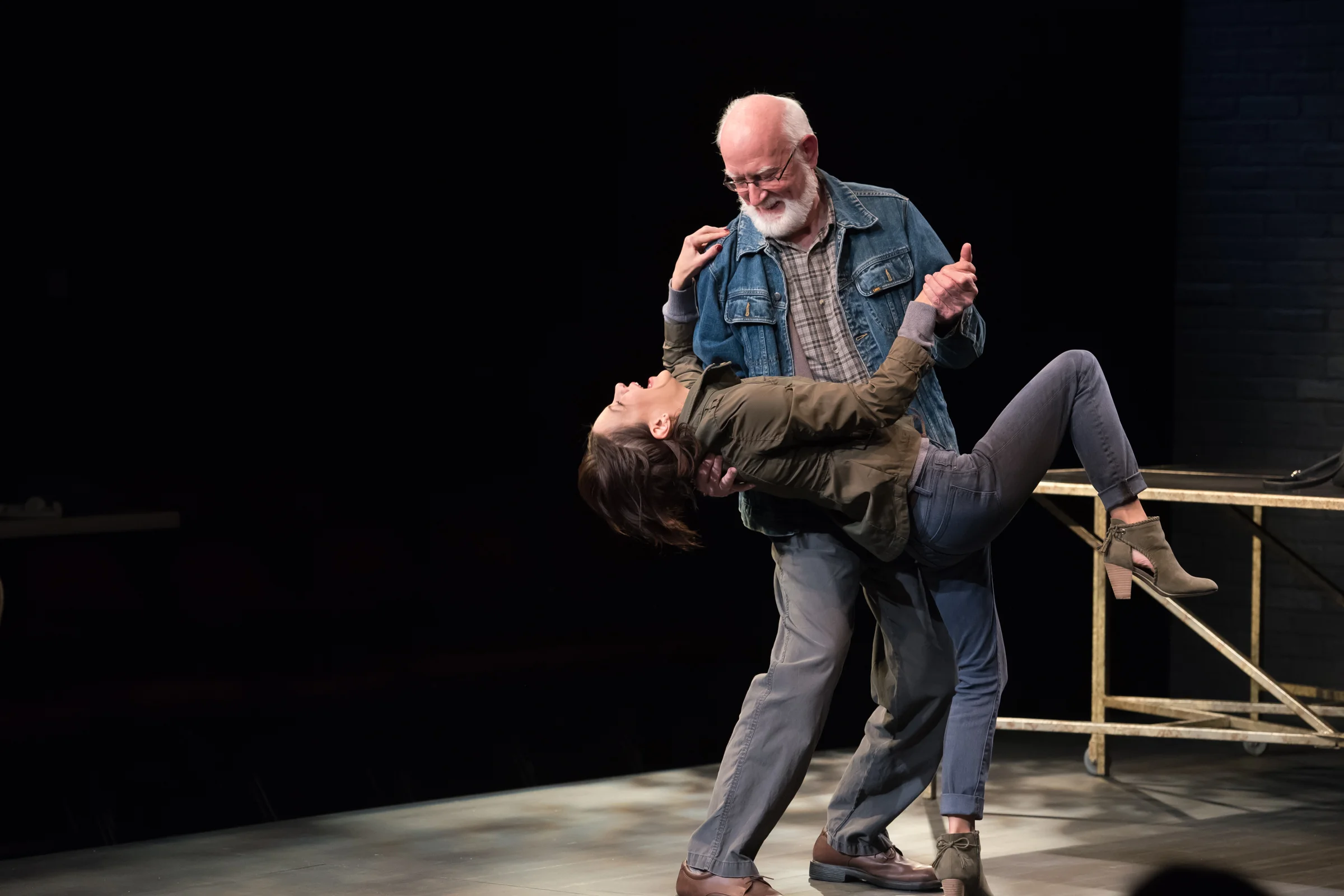 Susan Louise O'Connor and Joneal Joplin in "Heisenberg" at the Rep's Studio Theatre