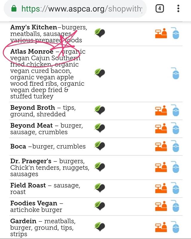 😭😭😳😳 YOU GUYS!!! SWIPE➡️➡️ We couldn't be more proud to announce being included in @aspca 's  #shopwithyourheart list!!! Thank you so much for recognizing our efforts for a kinder food system! LINK IN BIO🤪🤪🤪 #aspca #atlasmonroe #fightinganimal