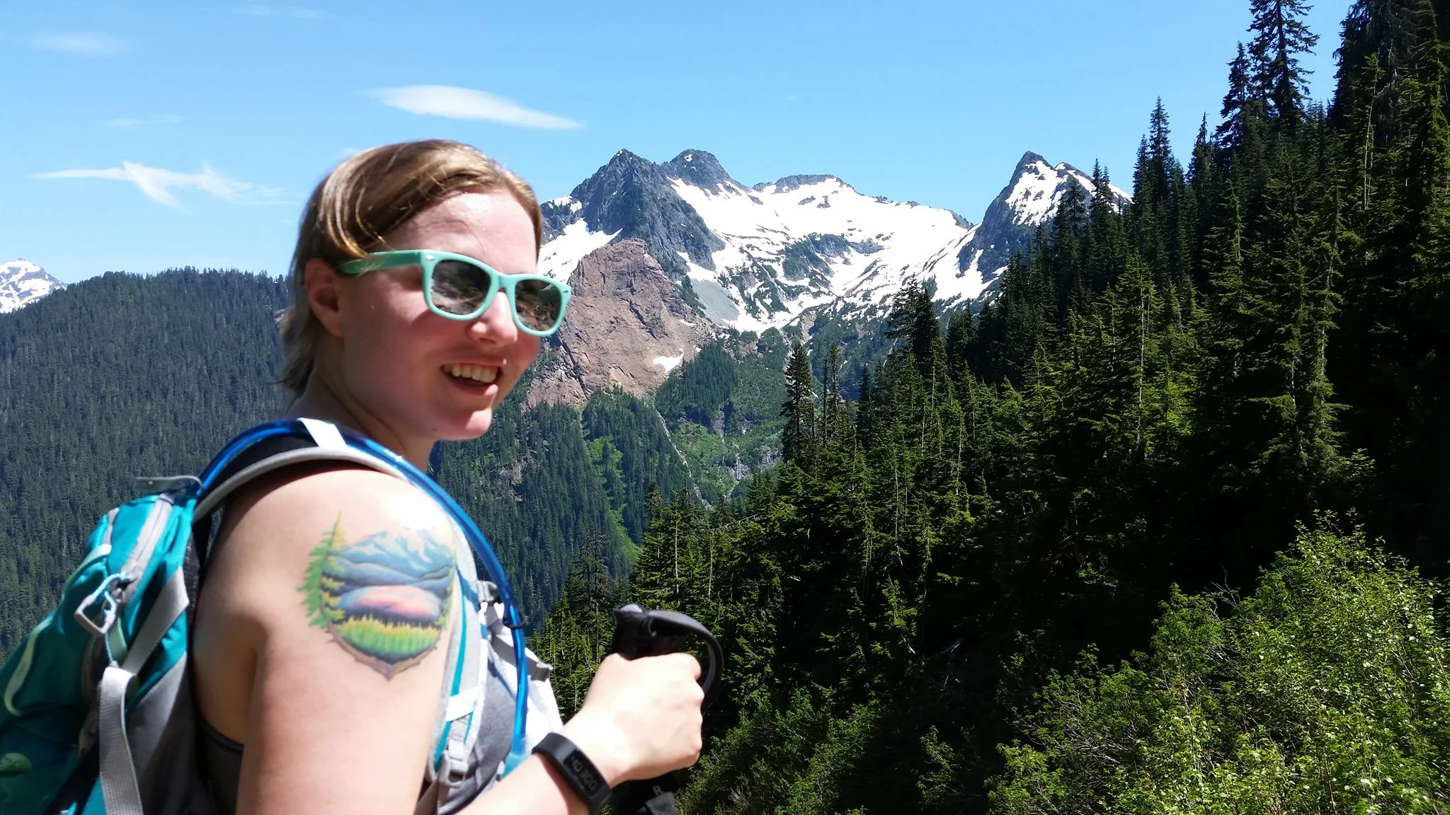 Terrible hair on my very favorite hike