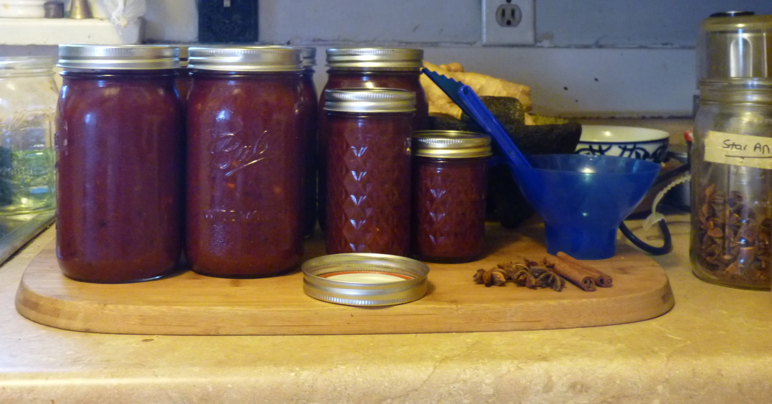 Chokecherry, Plum and Crab Apple Chutney