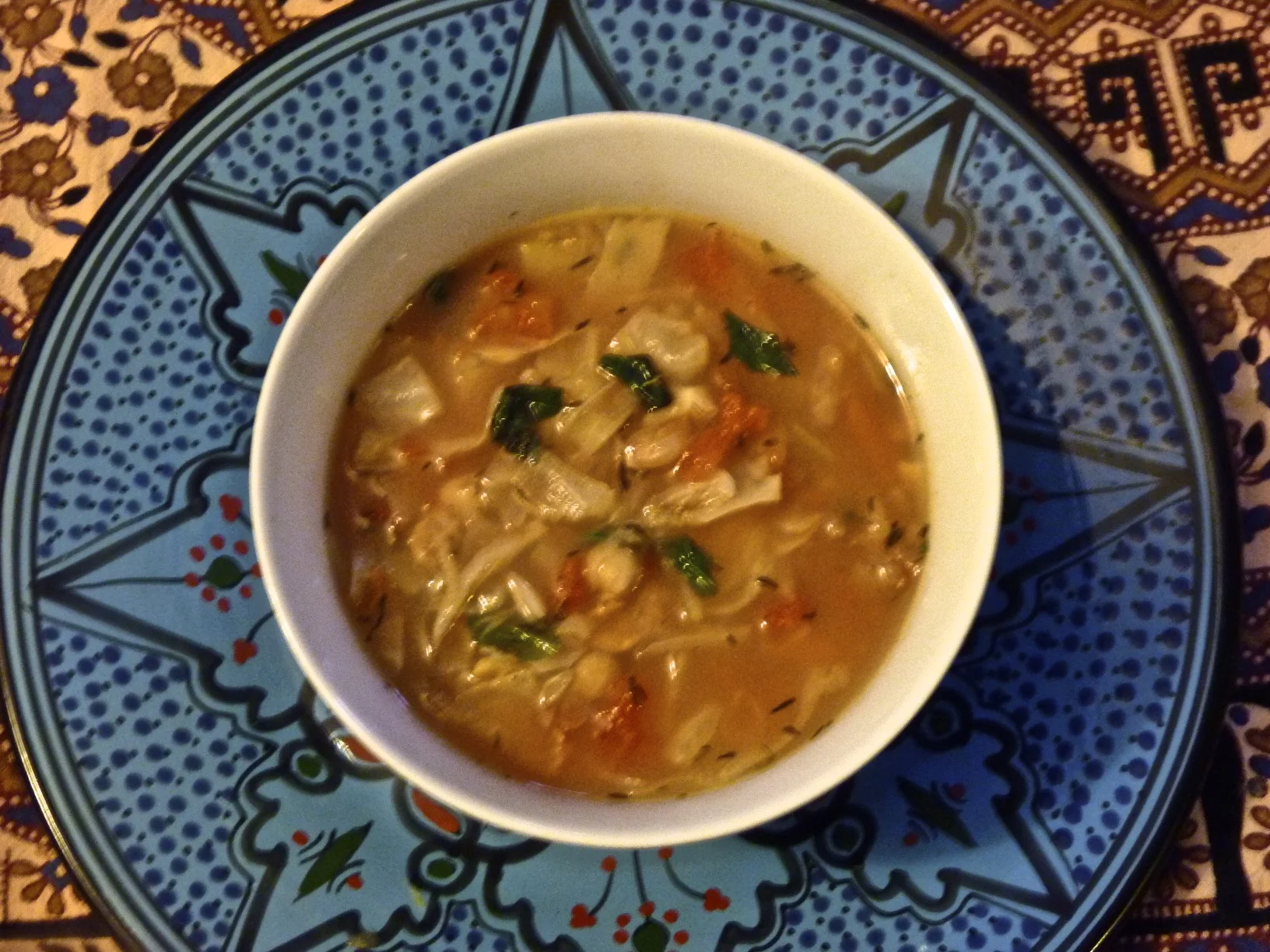 Cabbage and Chickpea Soup