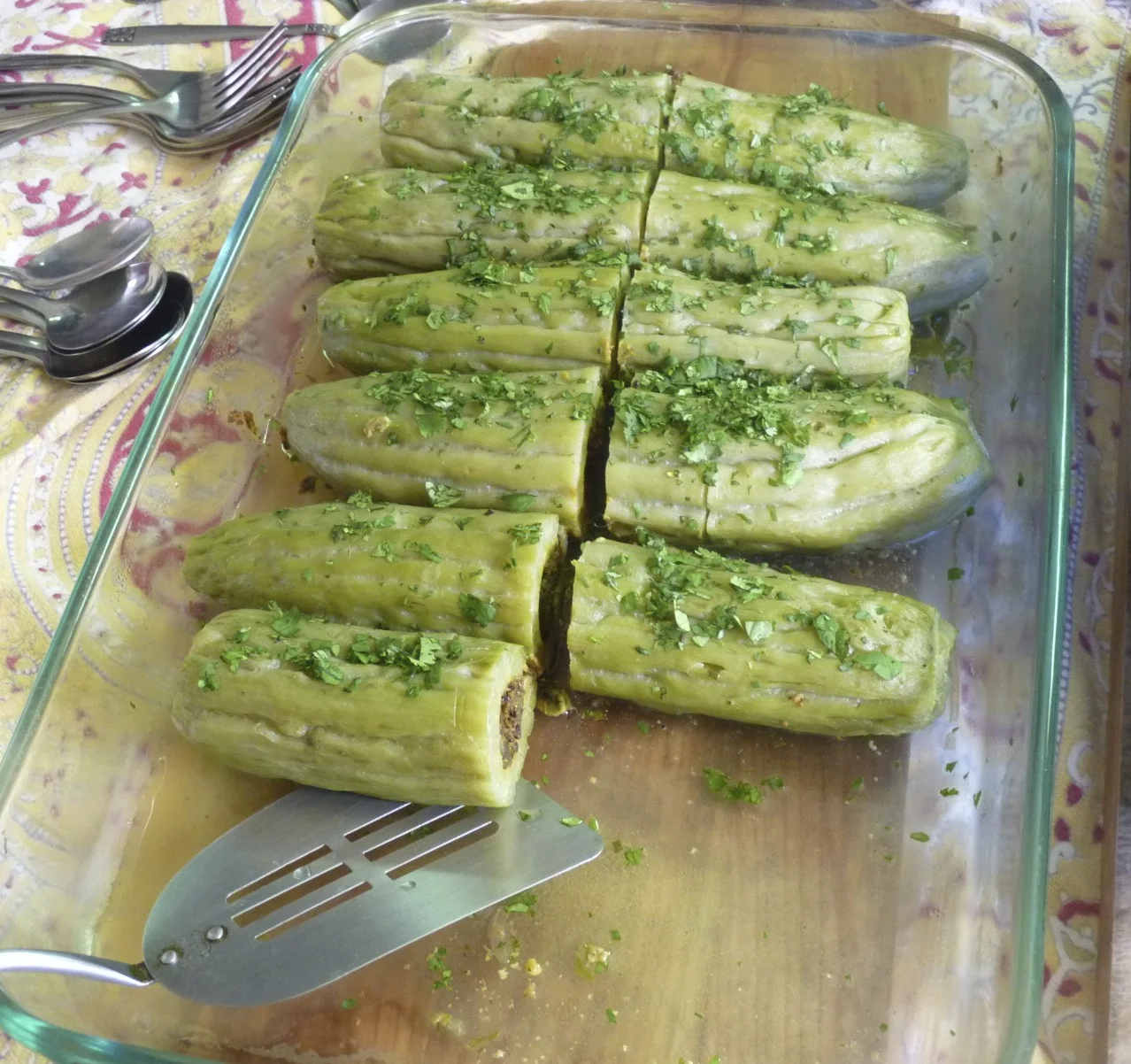 Bitter Gourd Stuffed with Besan
