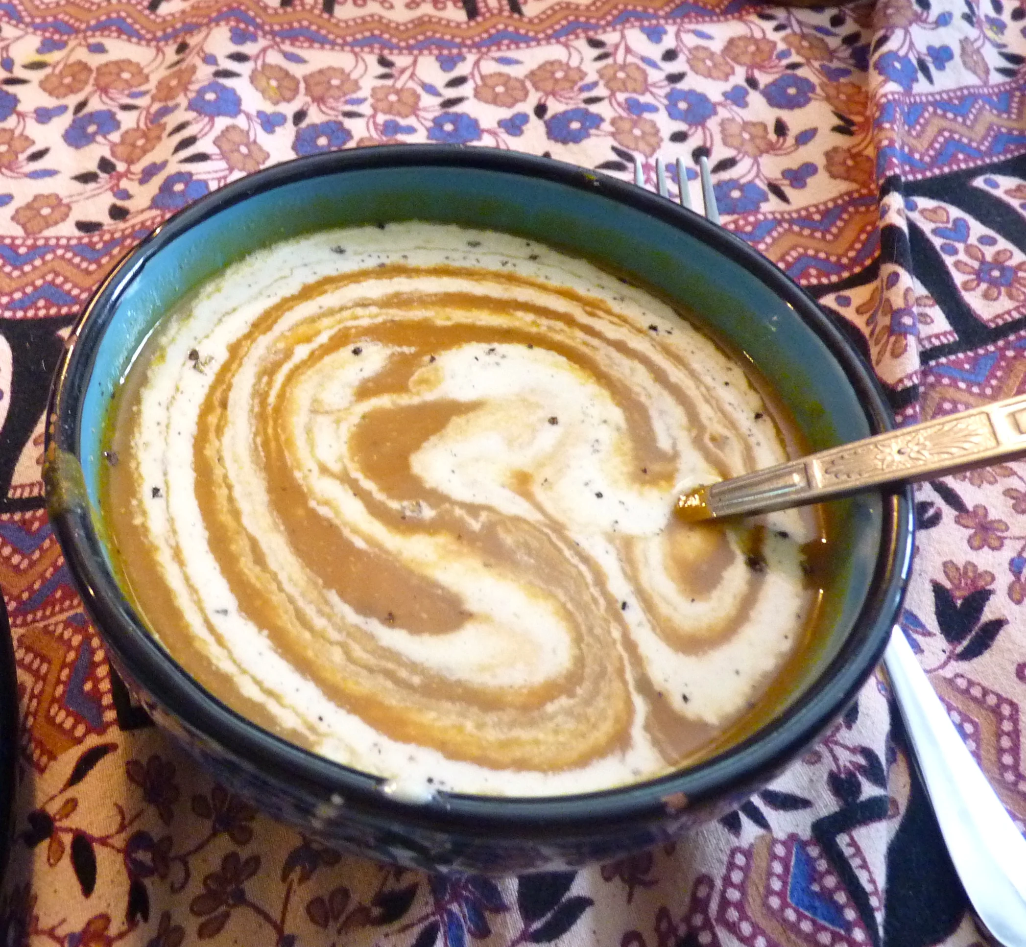 Golden Squash Bowl with Pistou Blanc