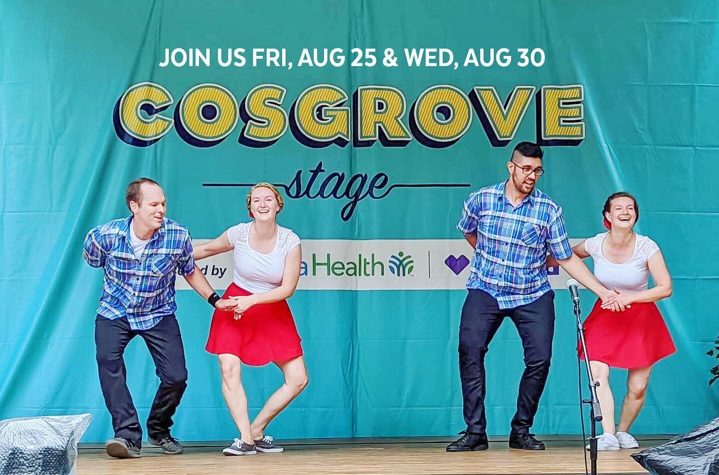 Working on your Minnesota State Fair schedule? Make sure to stop by the Cosgrove Stage by the Education Building and watch one of our history of swing shows. We will be performing Friday, Aug 25th at 3:30 pm, 4:30 pm &amp; 5:30 pm and Wednesday, Aug 