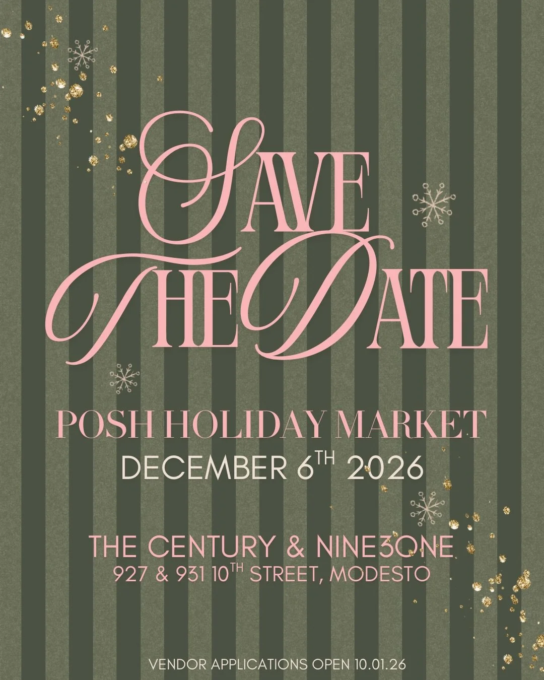 📣 SAVE THE DATE, babes&hellip; 🎀✨

We just secured the 2026 date and couldn&rsquo;t wait to share the news with you! The 2025 market was so amazing, truly our best one yet &amp; we&rsquo;re already counting down (240 days away 😉) to do it all over