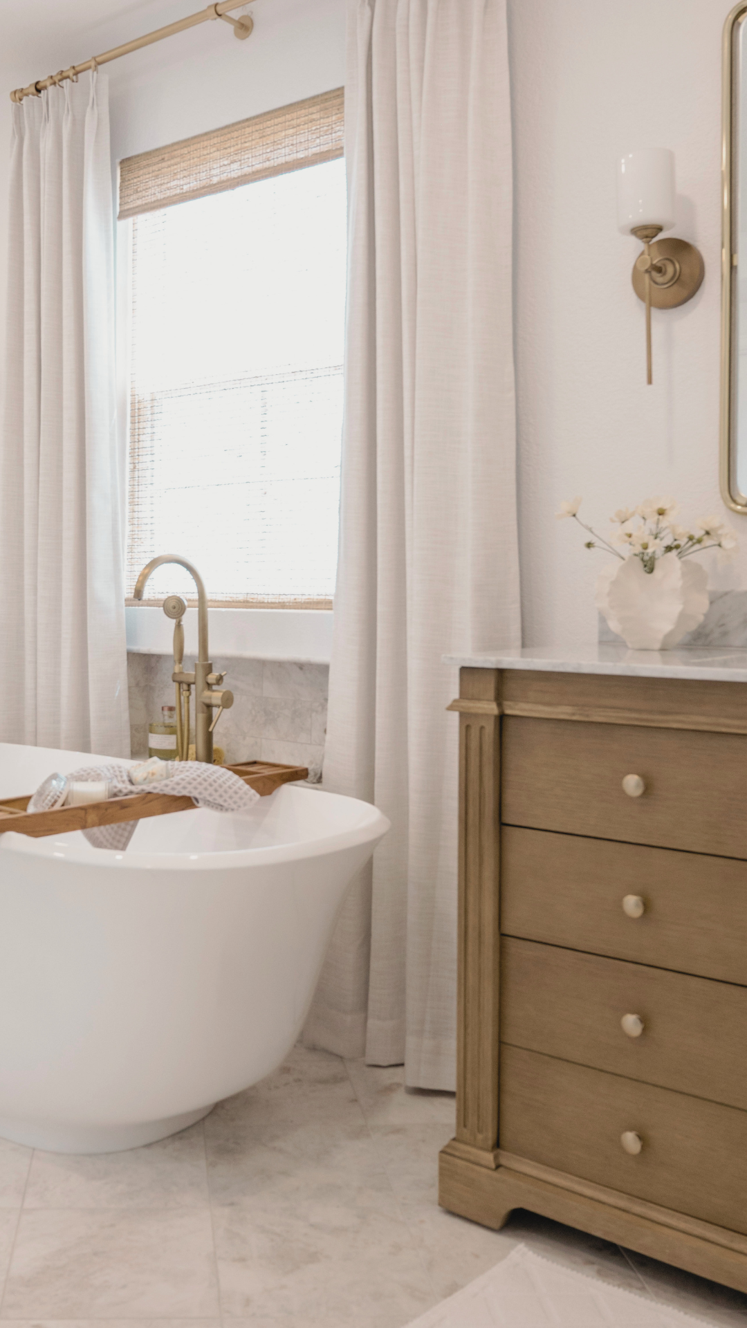 The Ellis Project: A Warm &amp; Timeless Primary Bathroom Renovation in Denver