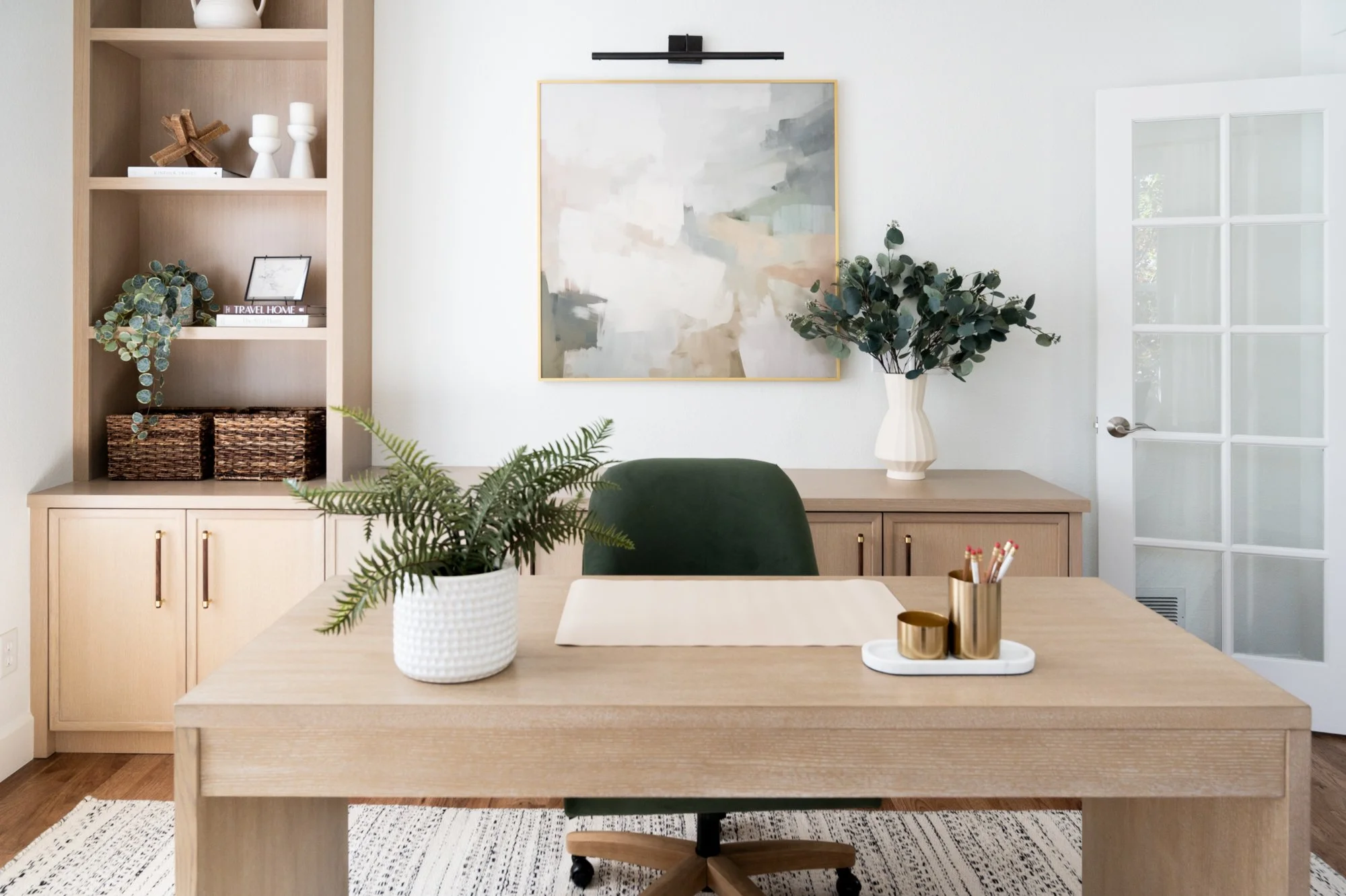 Basil and Tate Denver Interior Design Studio Bradbury Custom Home Office Remodel