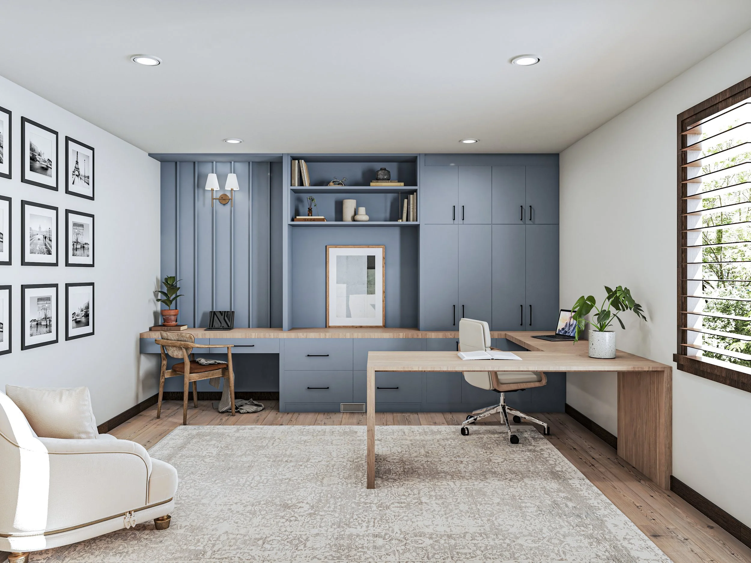 Amos Home Office 3D Rendering