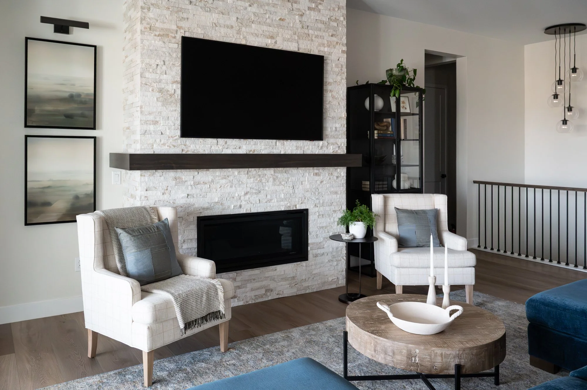 The Carl Project living room, designed by Basil & Tate Denver Interior Design Studio