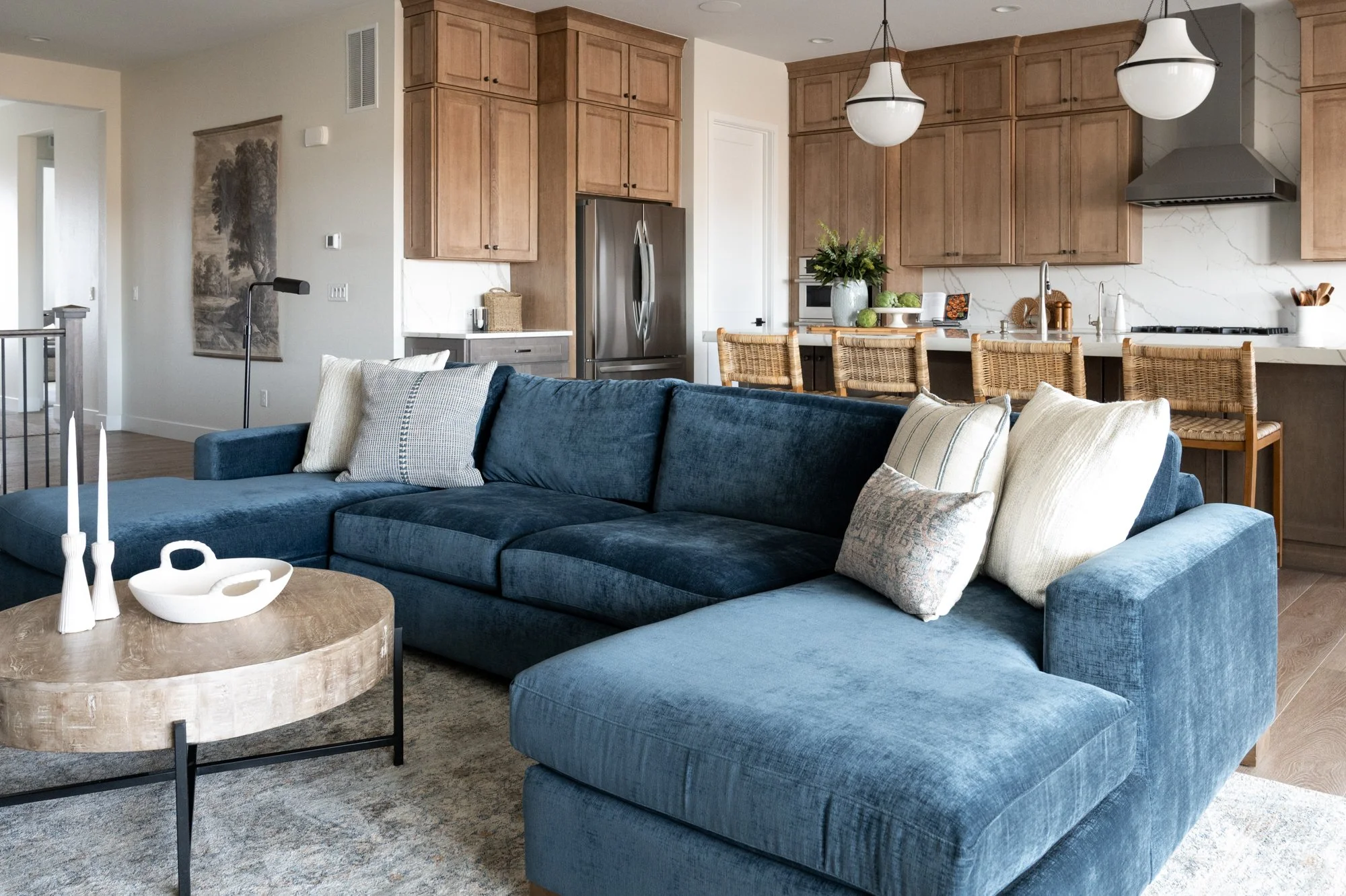 The Carl Project living room, designed by Basil & Tate Denver Interior Design Studio