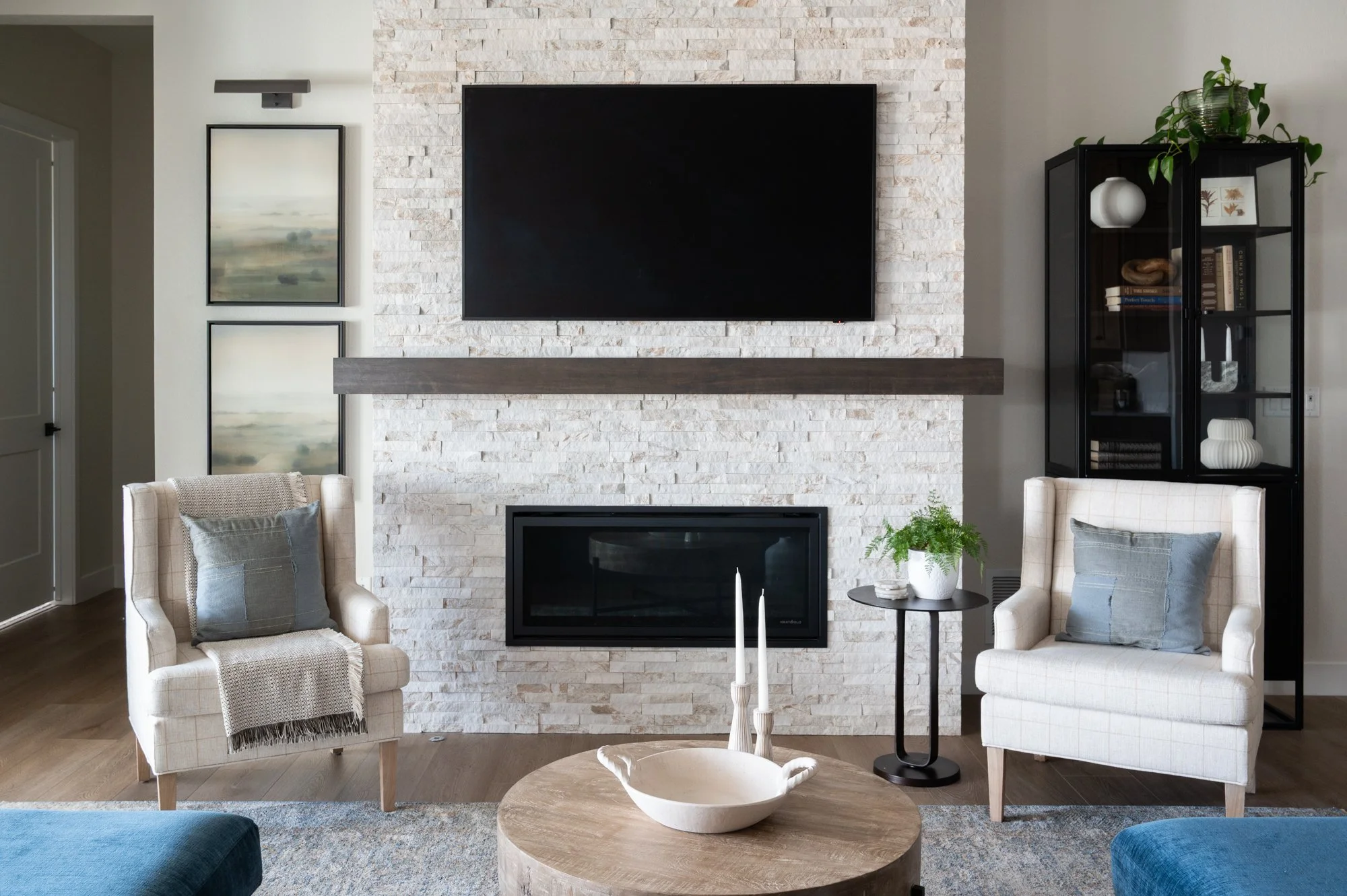 The Carl Project living room, designed by Basil & Tate Denver Interior Design Studio