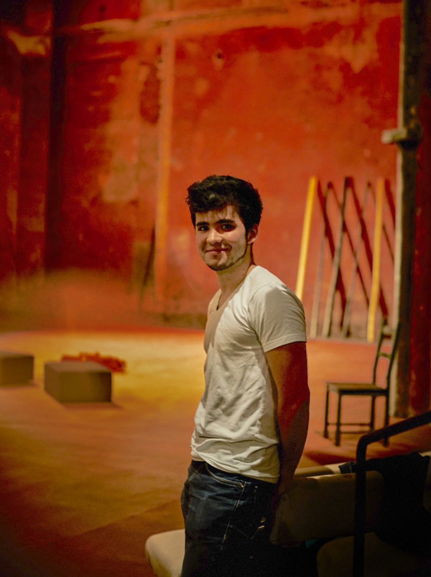 Working at the Théâtre Bouffes du Nord , Paris.
