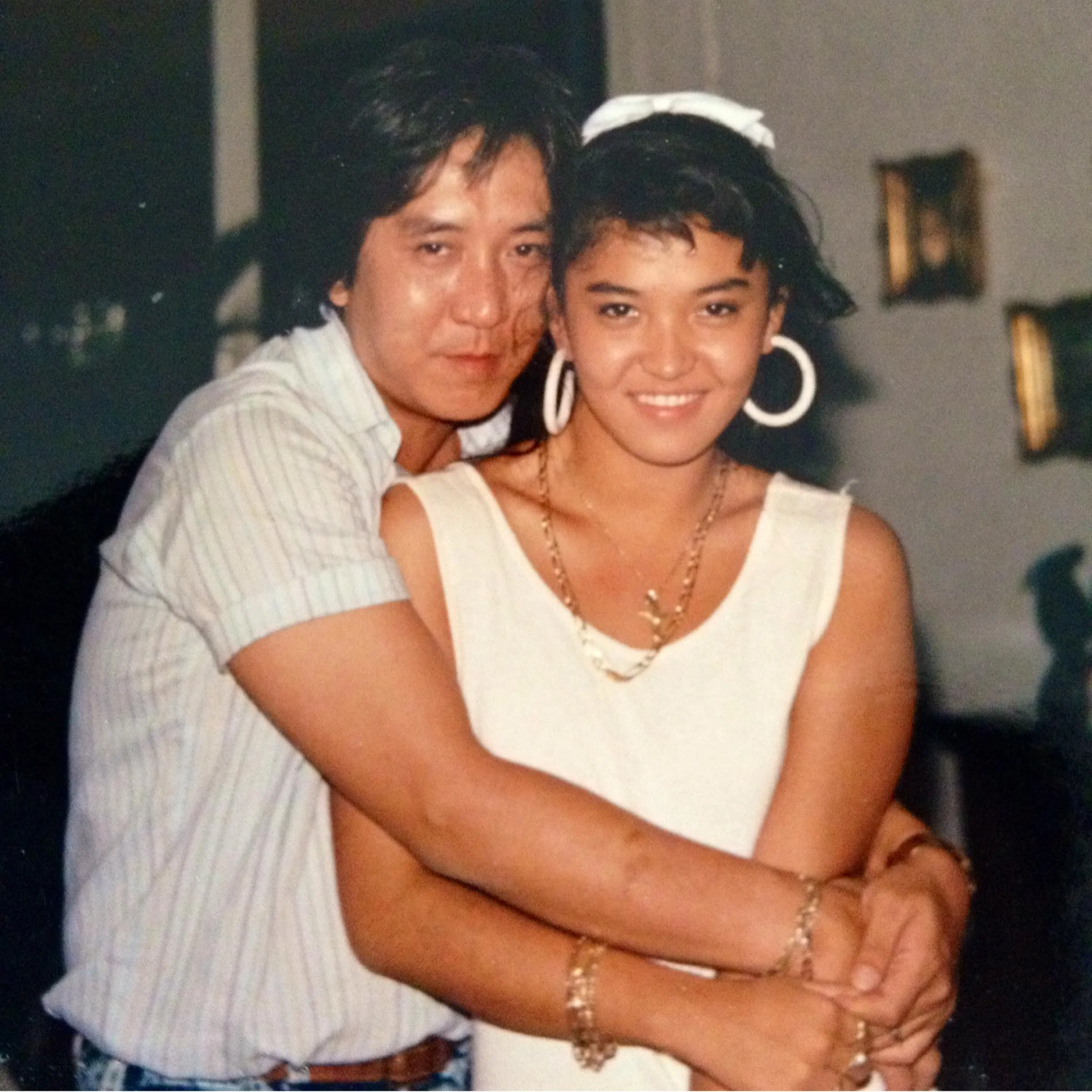 Grandfather with my mother, Keiko Komatsu, half-japanese half-Mexican.