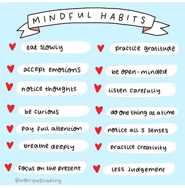 They say &ldquo;We are what we repeatedly do.&rdquo; ⁣
Check out these mindful habits that connect your body and mind, make you feel grounded and give an opportunity to tune into your inner voice. ⁣
⁣
⁣
#healthyhabits #mindfulness #awareness