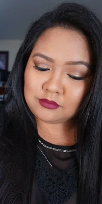 Fall Gold Lids+Dark Lips Makeup Look 