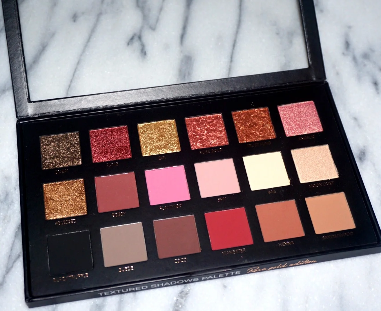  I was BEYOND excited to try out the textured shadows! One look, and I could already tell that I was going to love them.&nbsp;I already posted the review for this palette. I wanted to try it out immediately!&nbsp; 