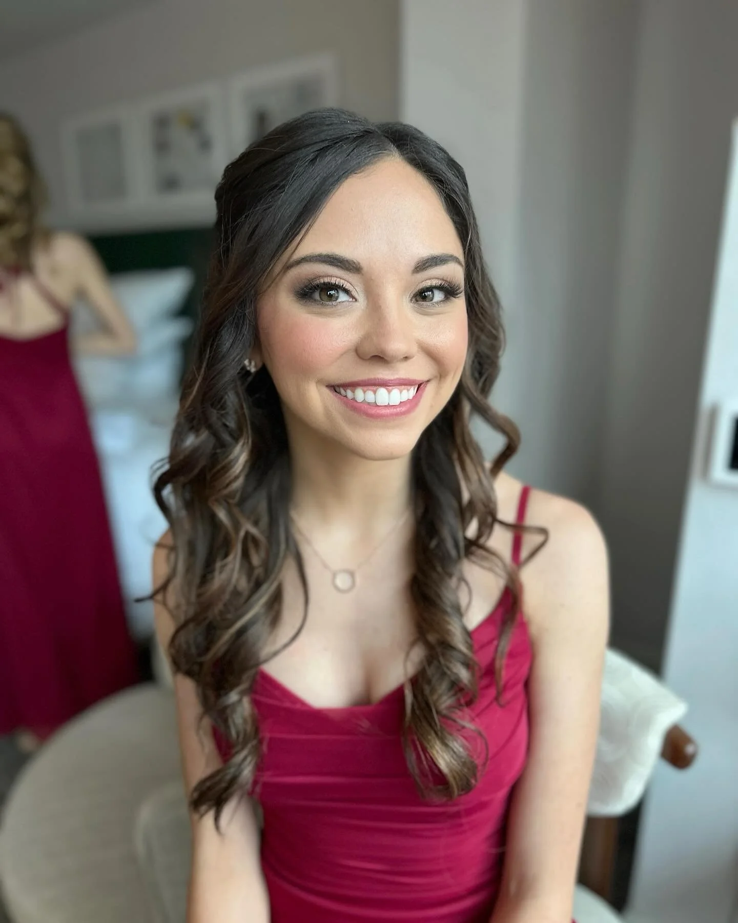 Bridesmaid✨ Capturing their beauty as they support you for your special day. 💖 From laughter to tears of joy, I&rsquo;m here to help you and your bridal party make memories and celebrate love together with ease on your wedding morning. #BridesmaidGl