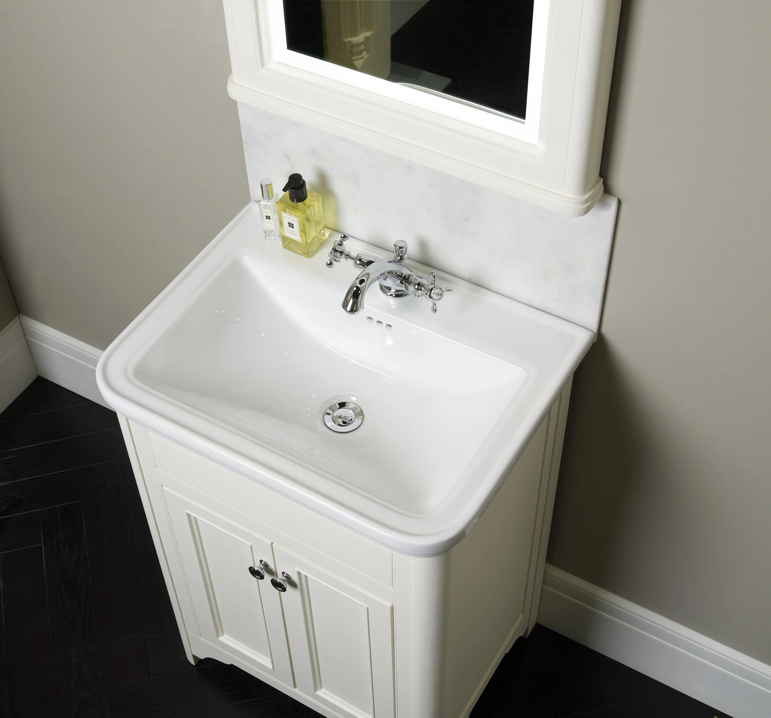 Langham freestanding unit and basin overhead.jpg