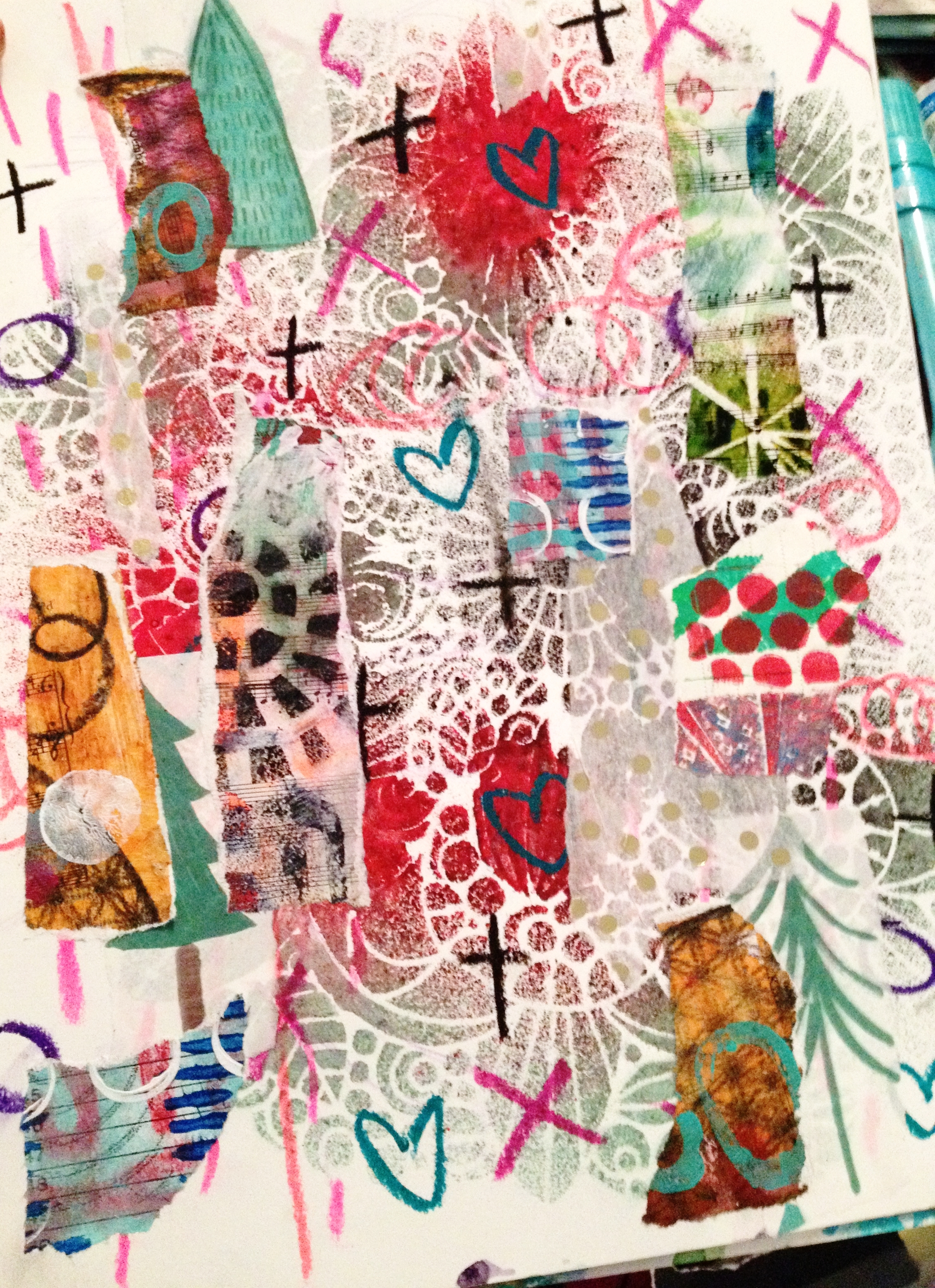 Messy Art Journal Page - Mixed Media Tutorial 