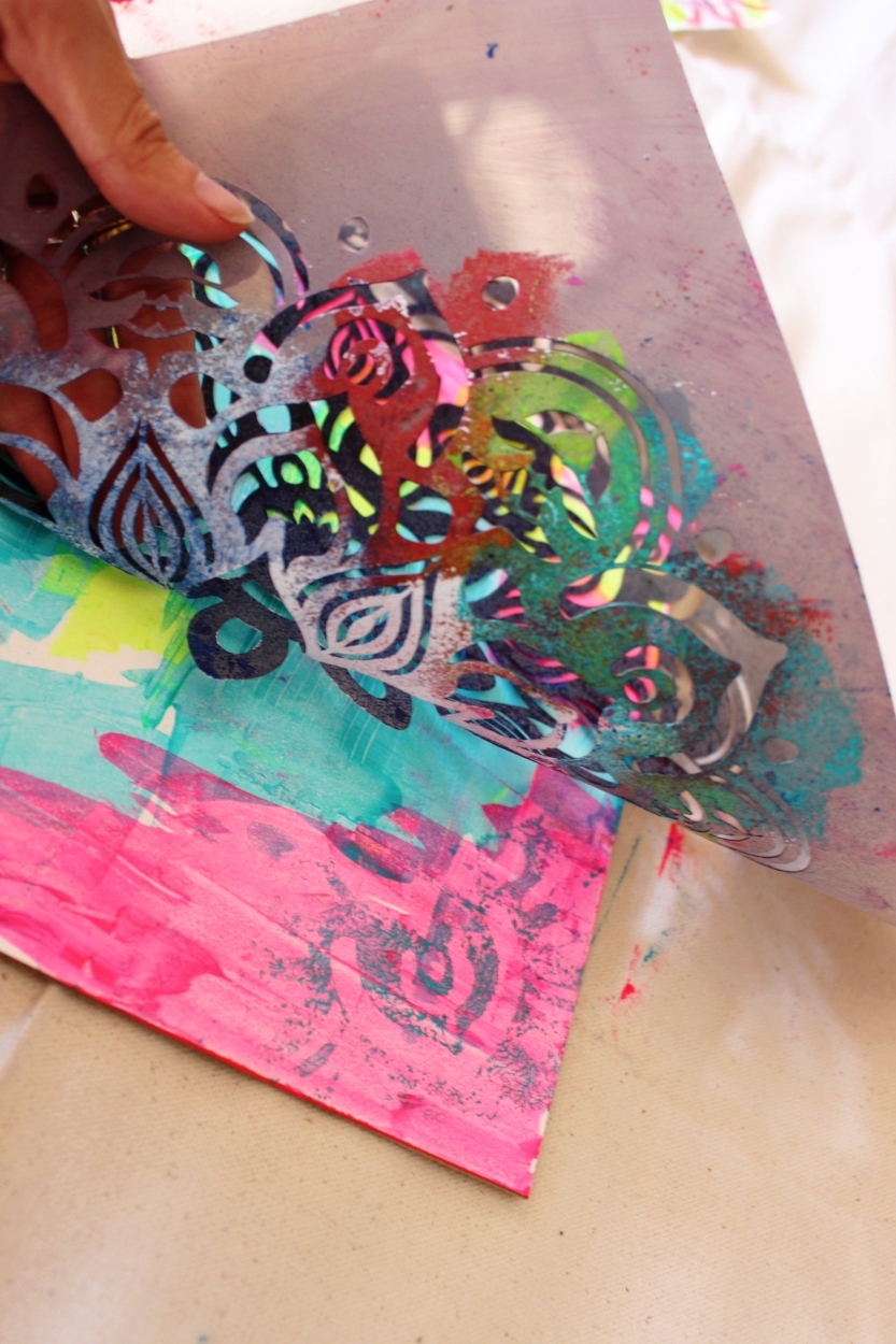 Make Your Own Collage Paper with Just Acrylic Paint and Copy Paper