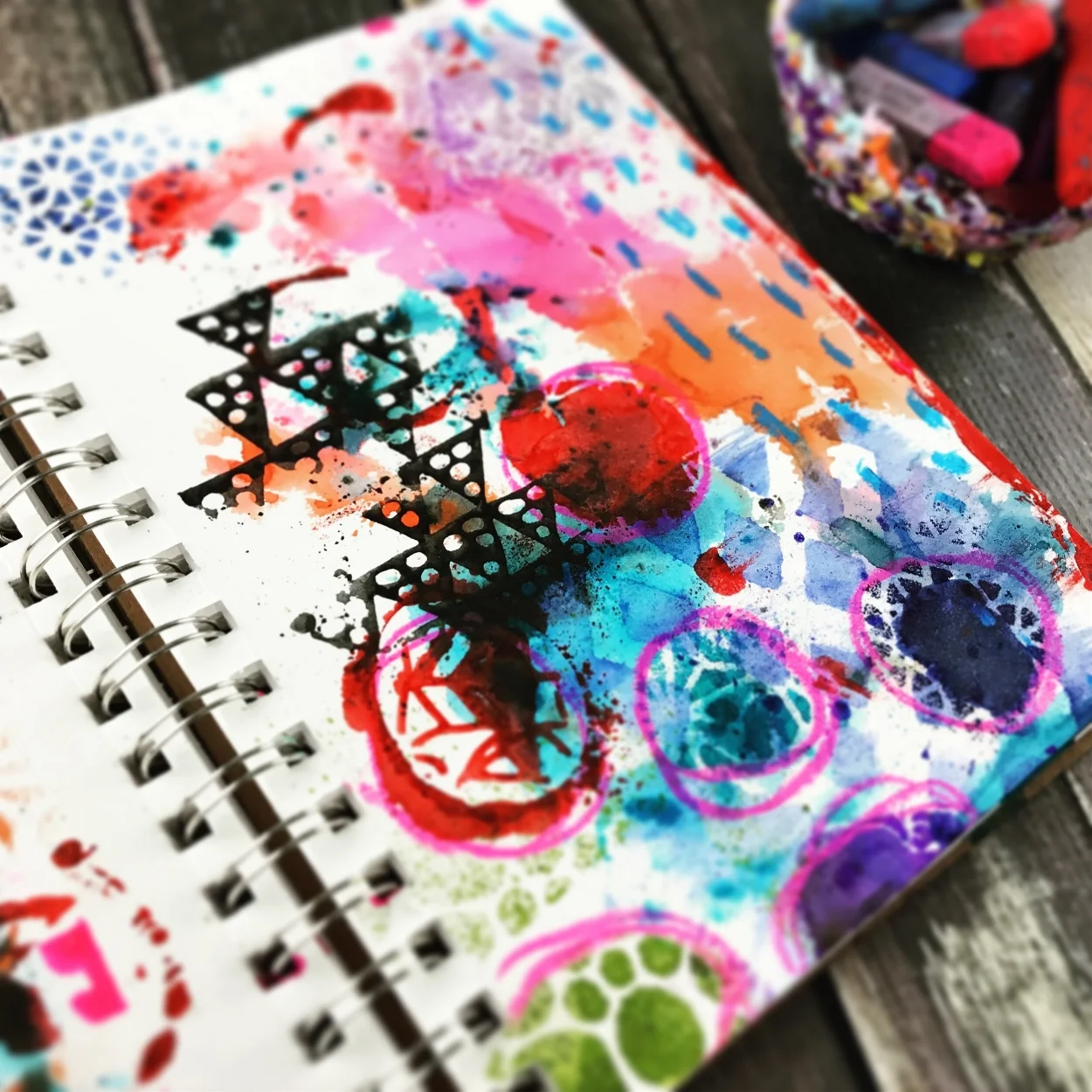 Prompt: "Filled", Day 8 of 30 of #ArtMarks30DayChallenge