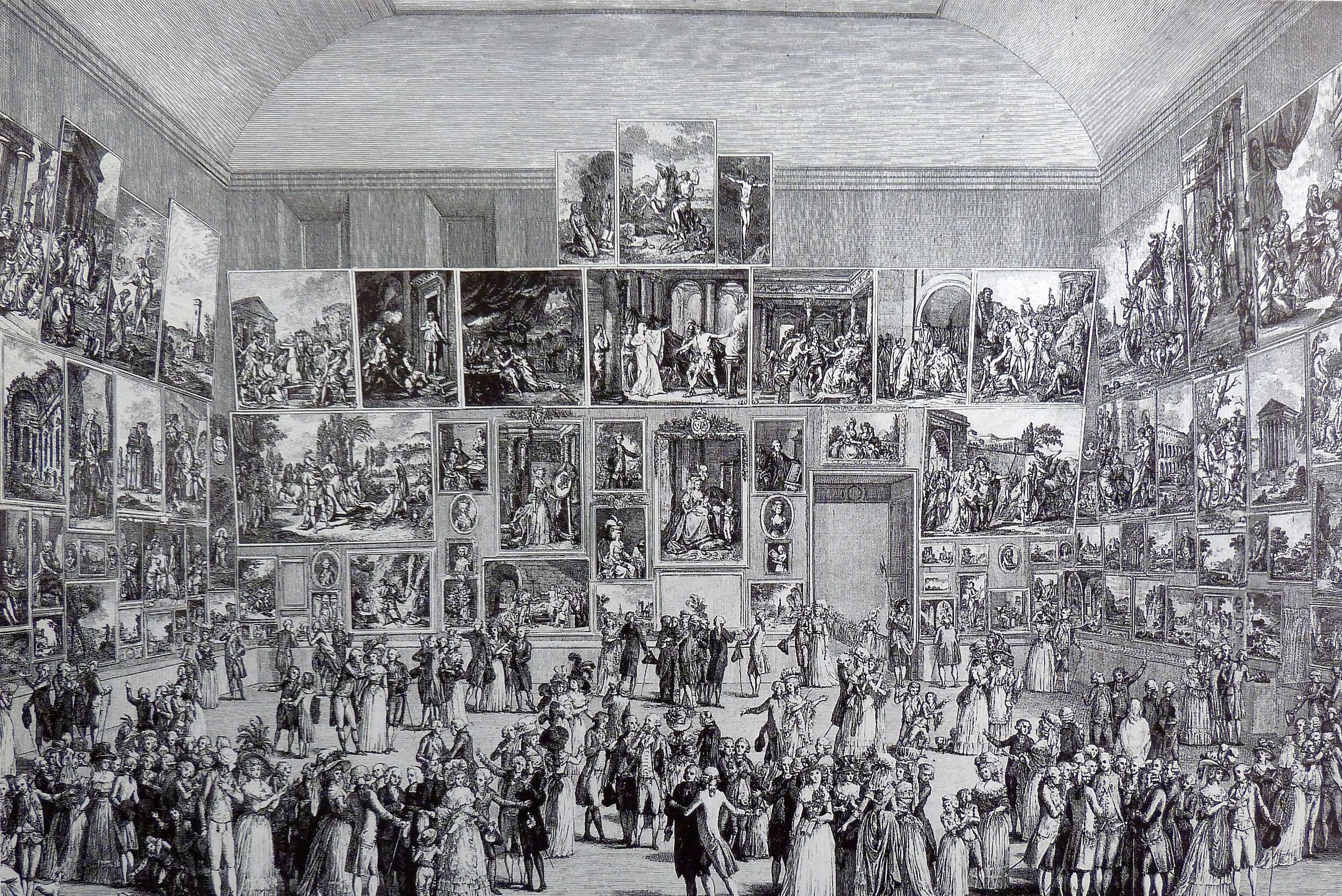 Pietro Antonio Martini - Salon du Louvre, Paris 1787