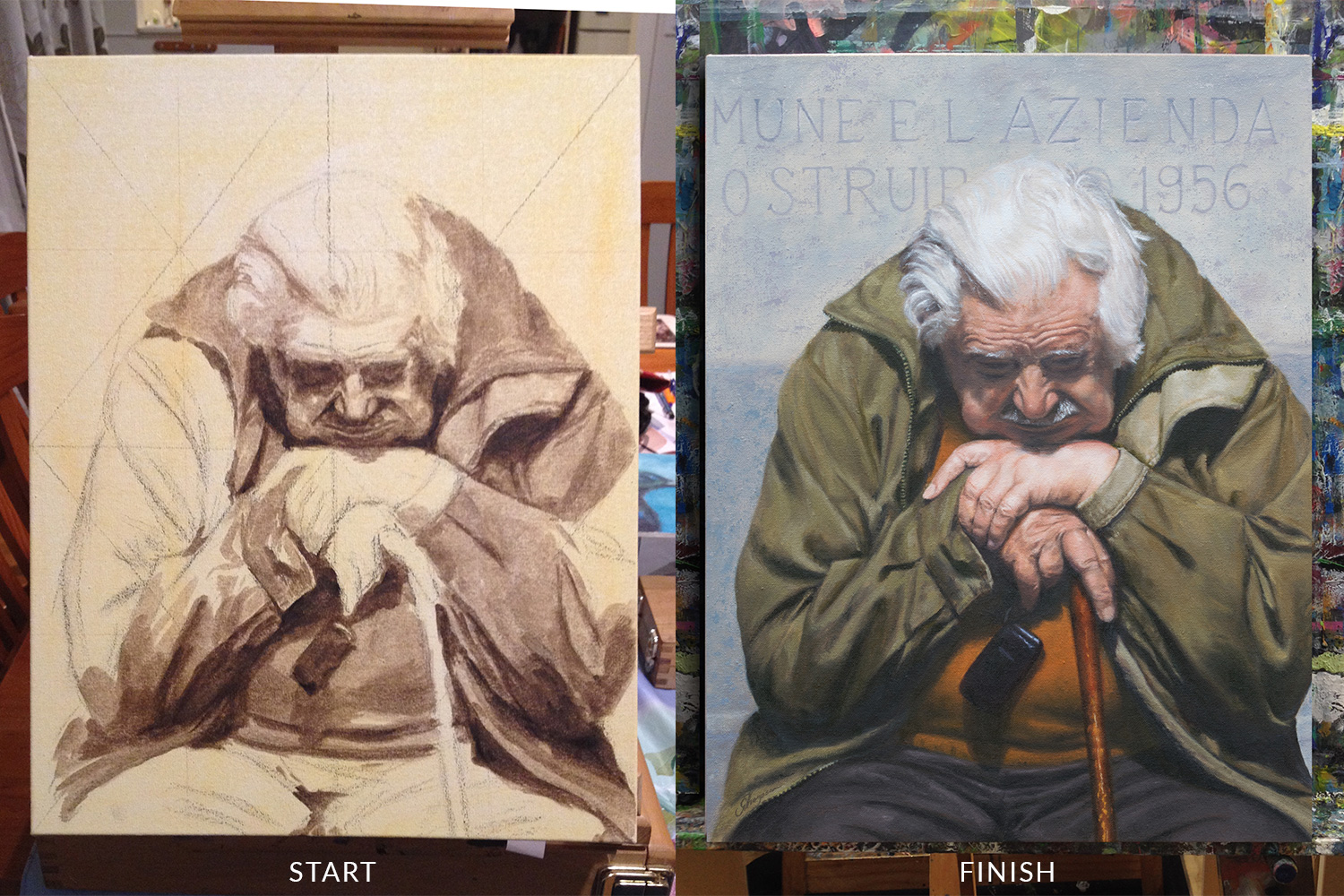 First session VS final session. Clearly a bit of time between these two shots.