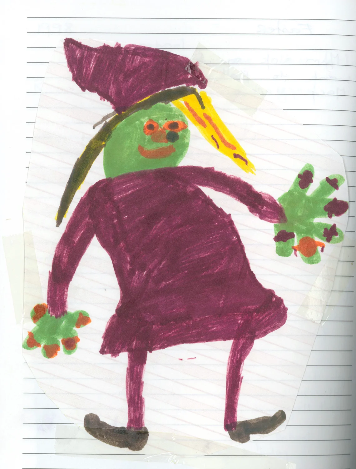 A witch with many rings. Aged 8 years.